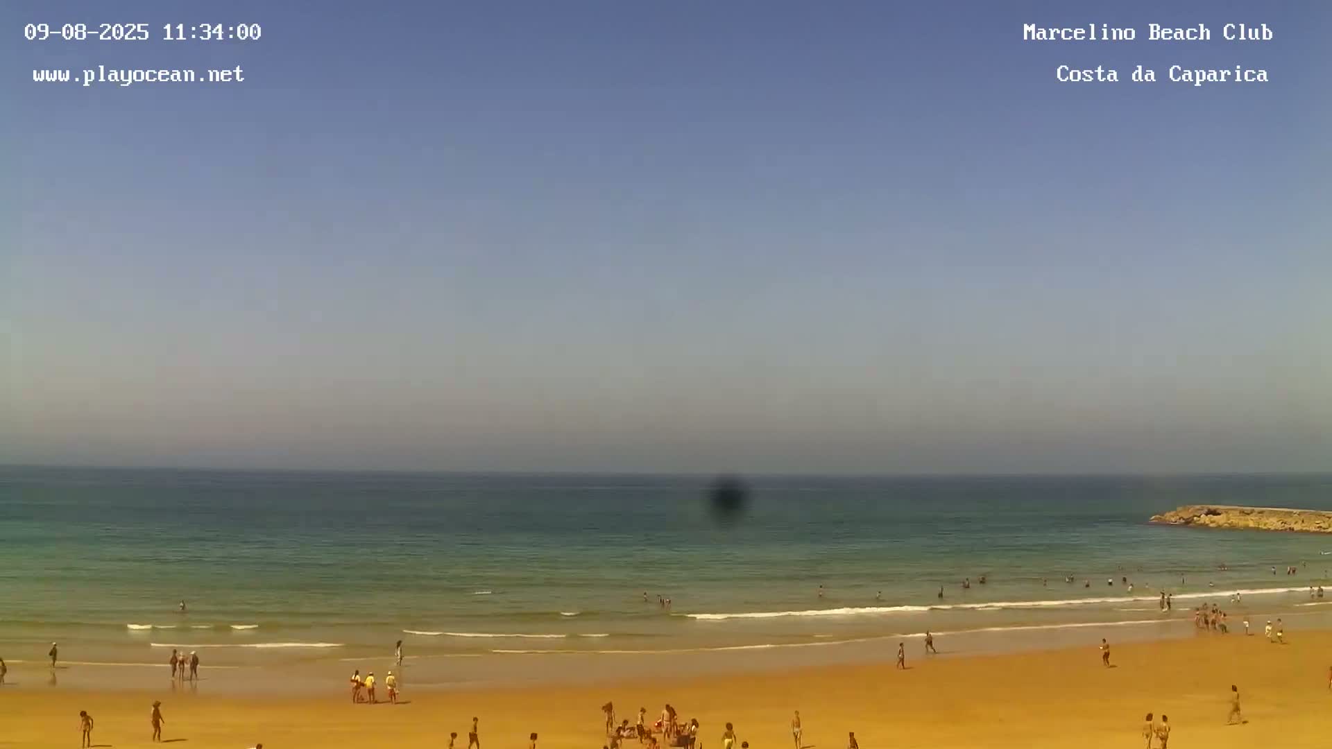 Praia de Santo Antonio Beach , Costa da Caparica Live Cam - Almada, Setubal, Lisbon,  Portugal