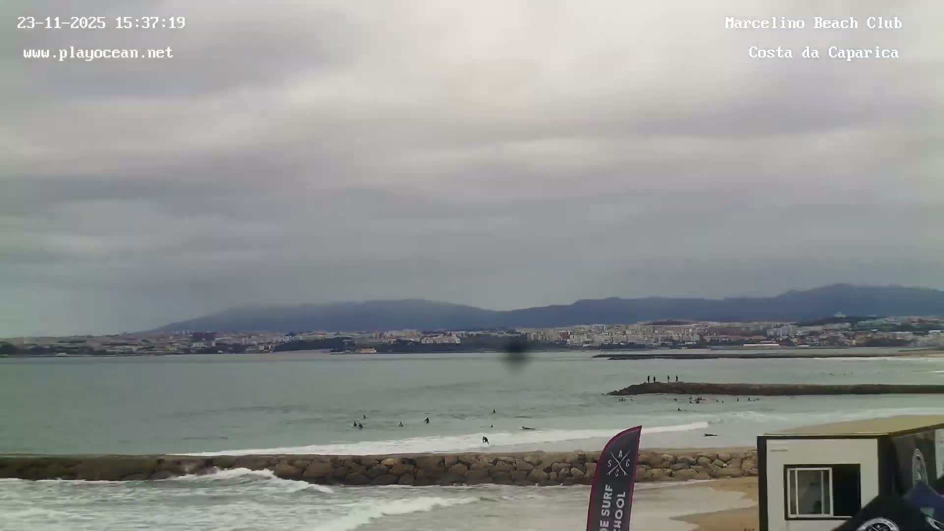 Praia de Santo Antonio Beach , Costa da Caparica Live Cam - Almada, Setubal, Lisbon,  Portugal