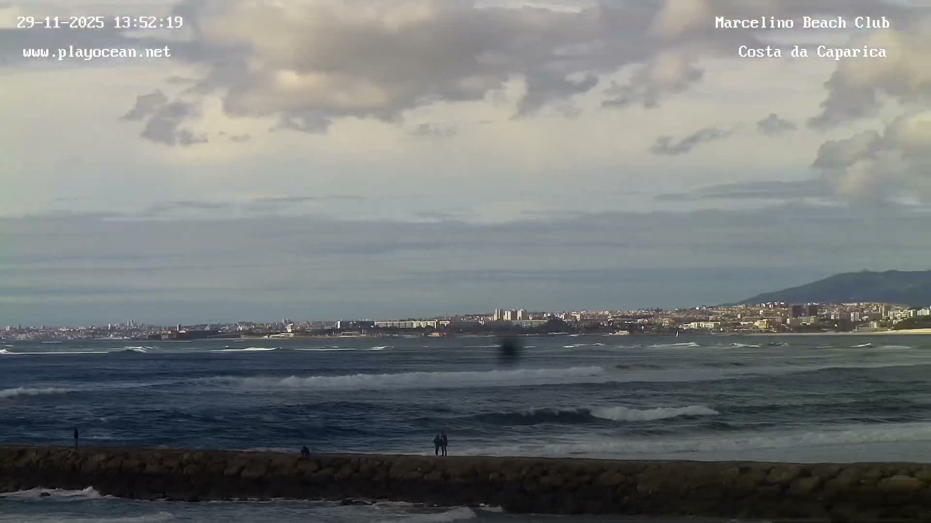 Praia de Santo Antonio Beach , Costa da Caparica Live Cam - Almada, Setubal, Lisbon,  Portugal