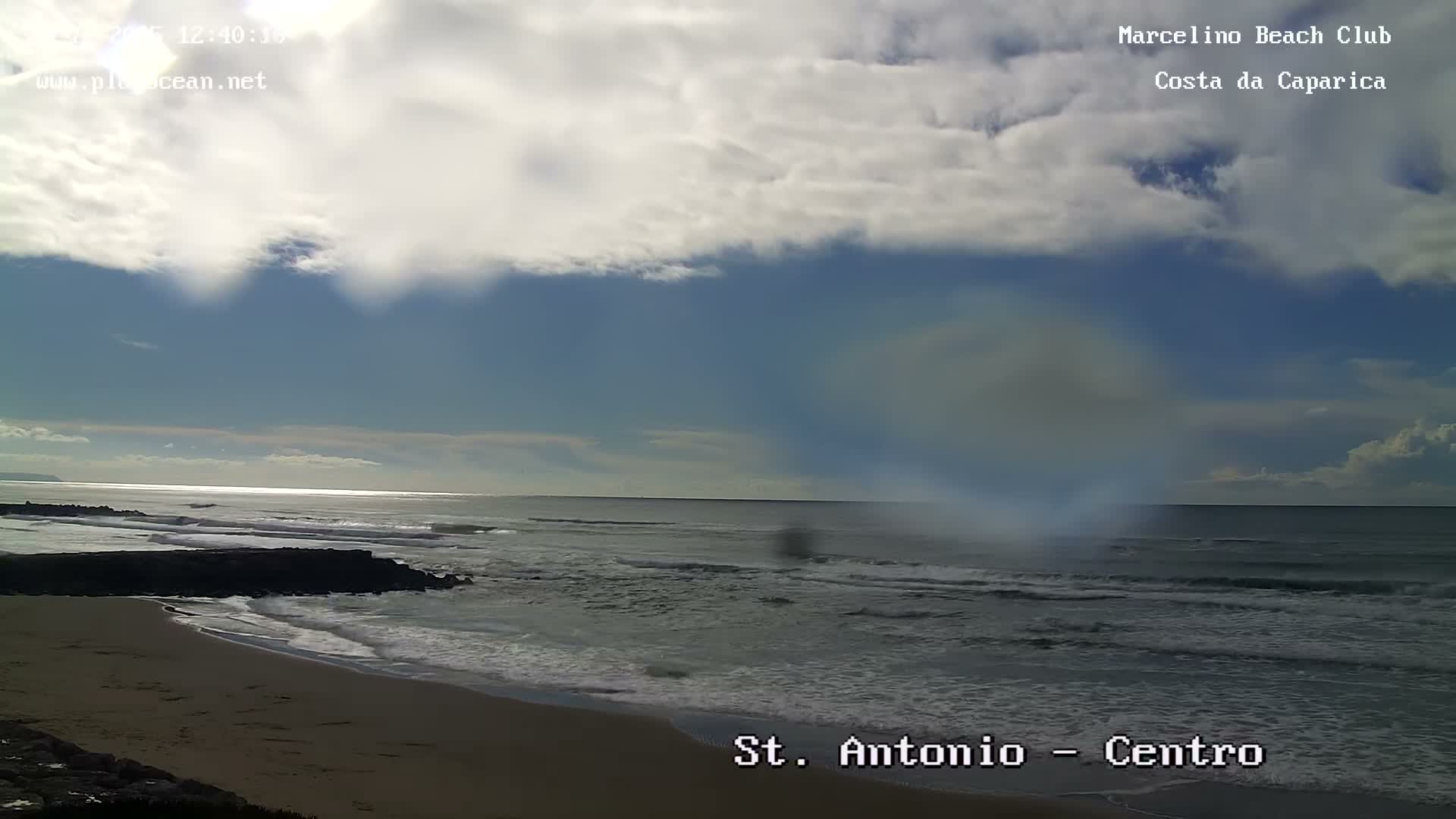 Praia de Santo Antonio Beach , Costa da Caparica Live Cam - Almada, Setubal, Lisbon,  Portugal