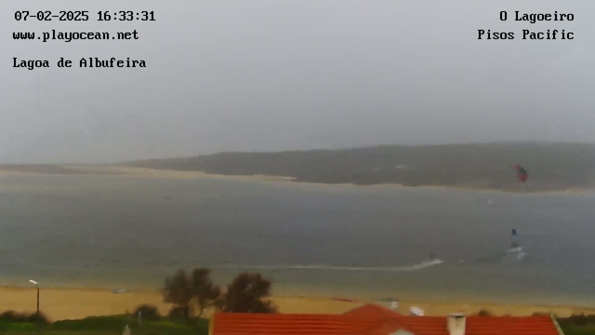 Lagoa de Albufeira Lake Wind Surf Live Cam - Sesimbra, Setubal, Portugal