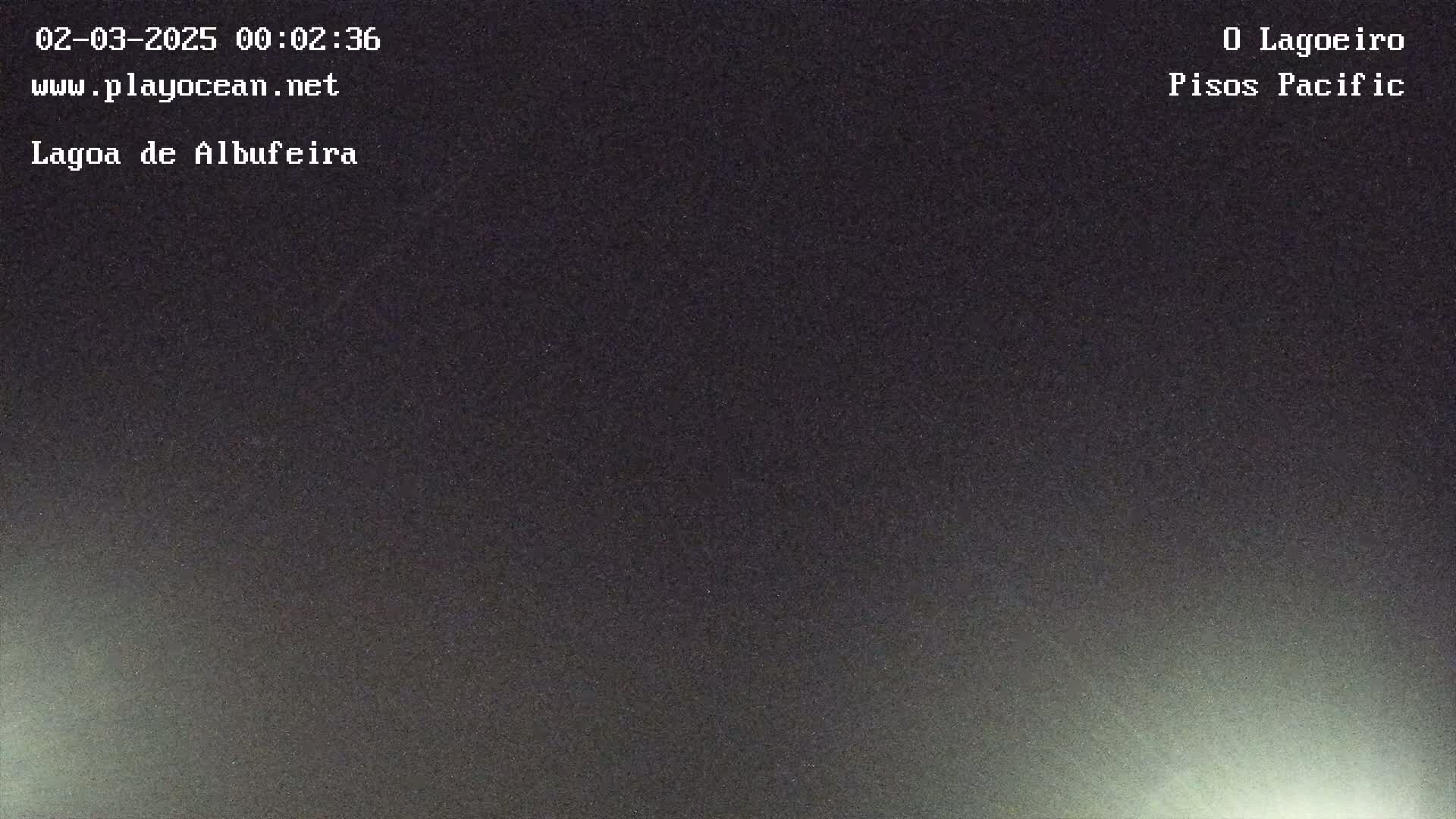 A dark, nighttime scene is illuminated by a faint light source in the lower right corner.