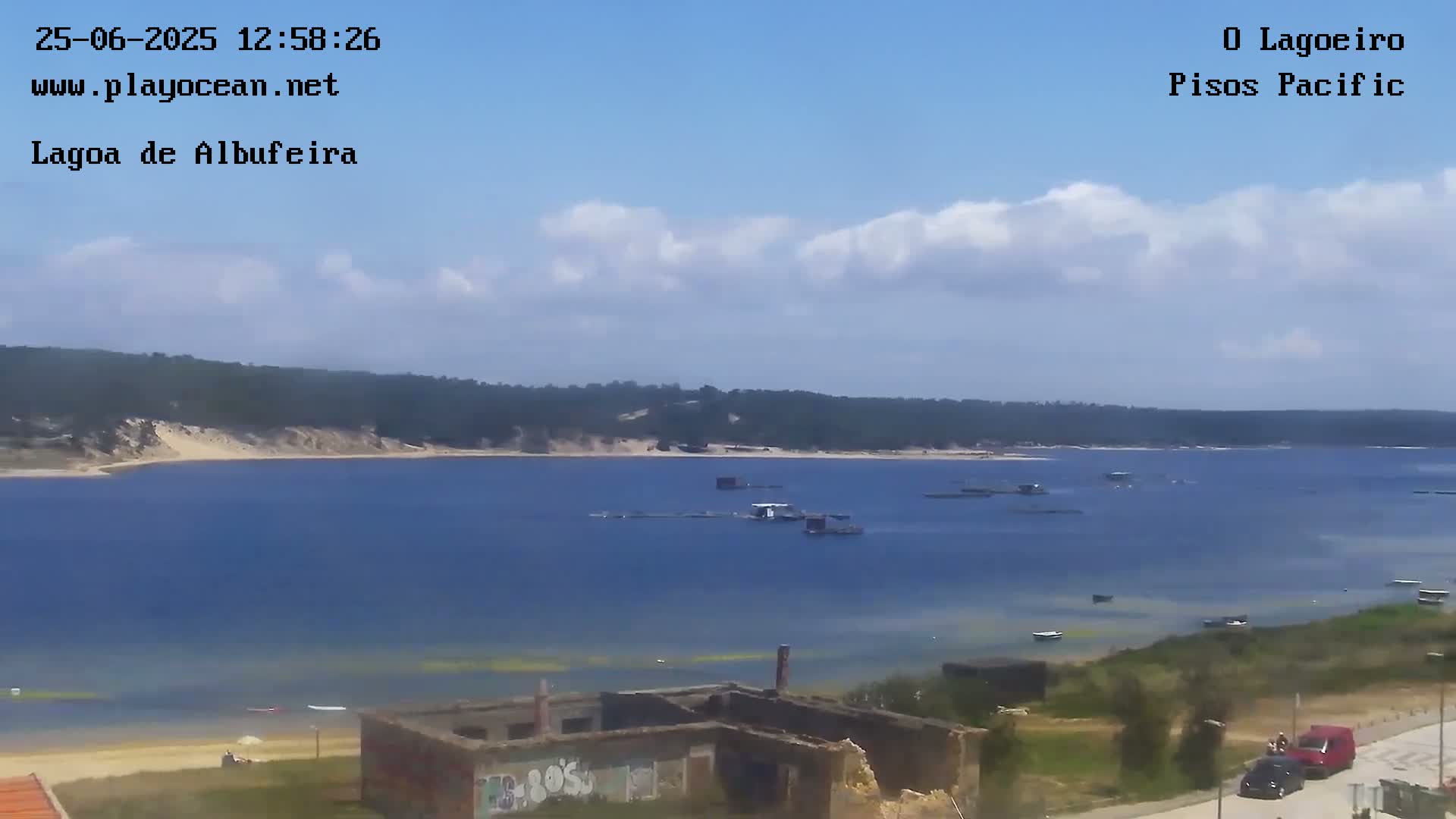 Lagoa de Albufeira Lake Wind Surf Live Cam - Sesimbra, Setubal, Lisbon, Portugal