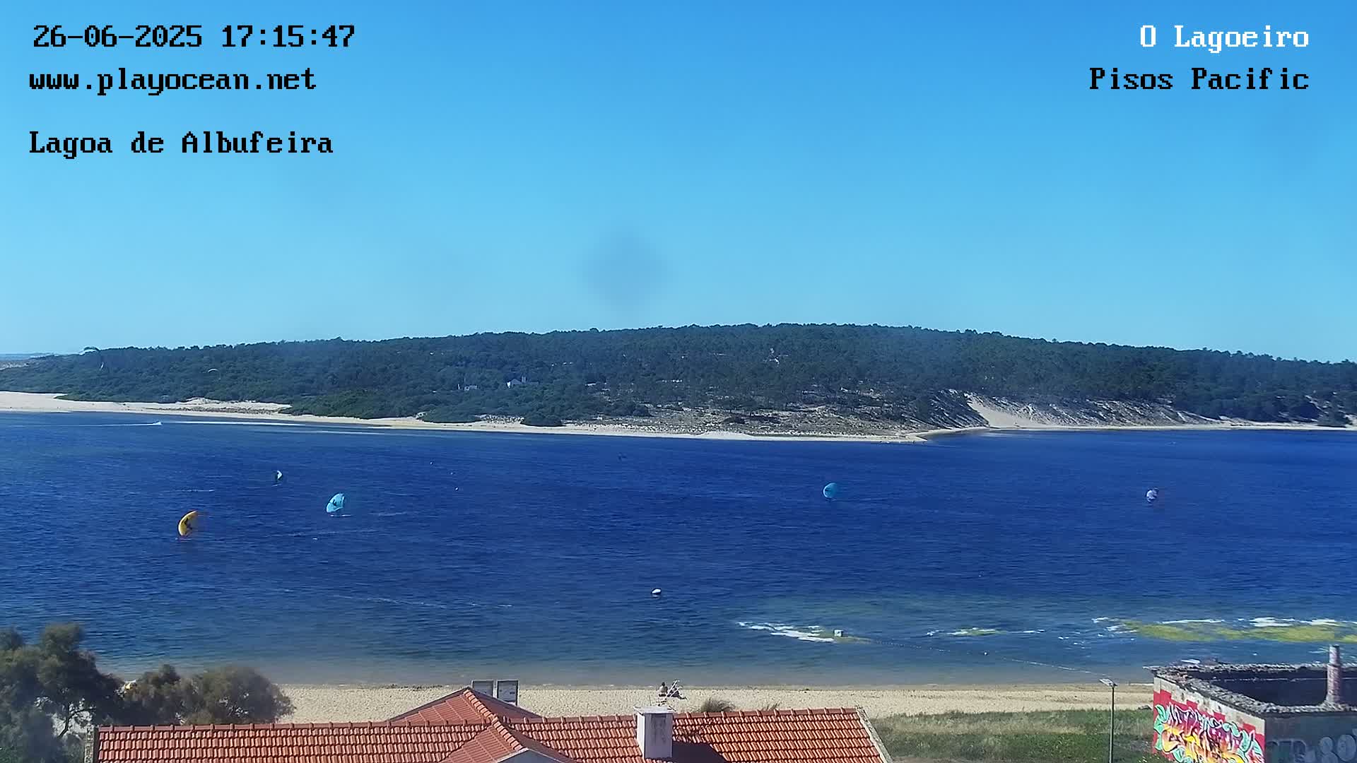 Lagoa de Albufeira Lake Wind Surf Live Cam - Sesimbra, Setubal, Lisbon, Portugal