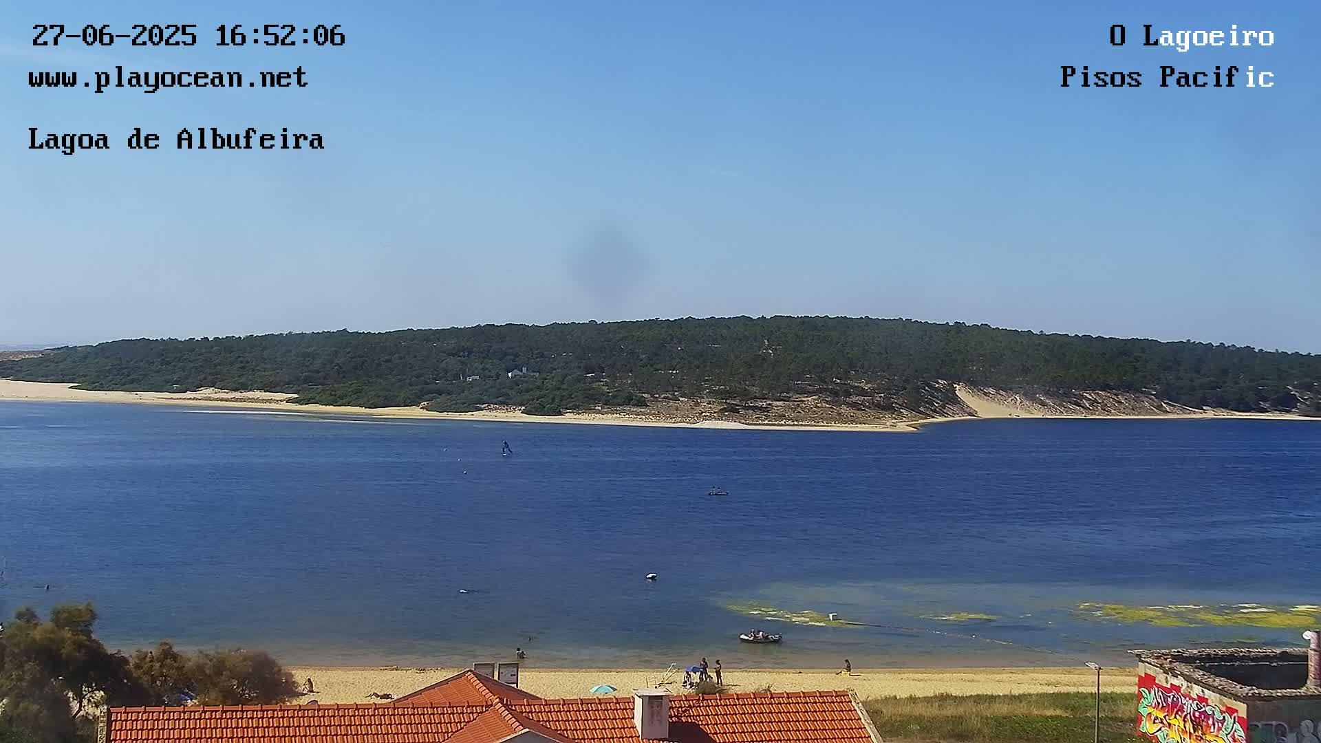 Lagoa de Albufeira Lake Wind Surf Live Cam - Sesimbra, Setubal, Lisbon, Portugal