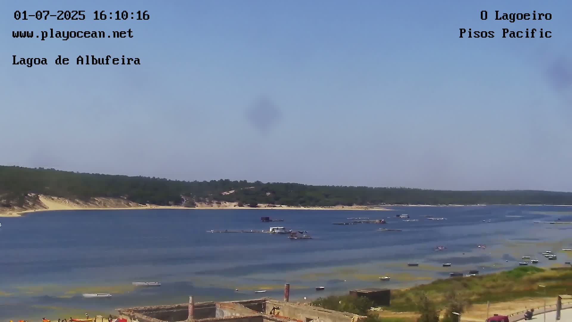 Lagoa de Albufeira Lake Wind Surf Live Cam - Sesimbra, Setubal, Lisbon, Portugal