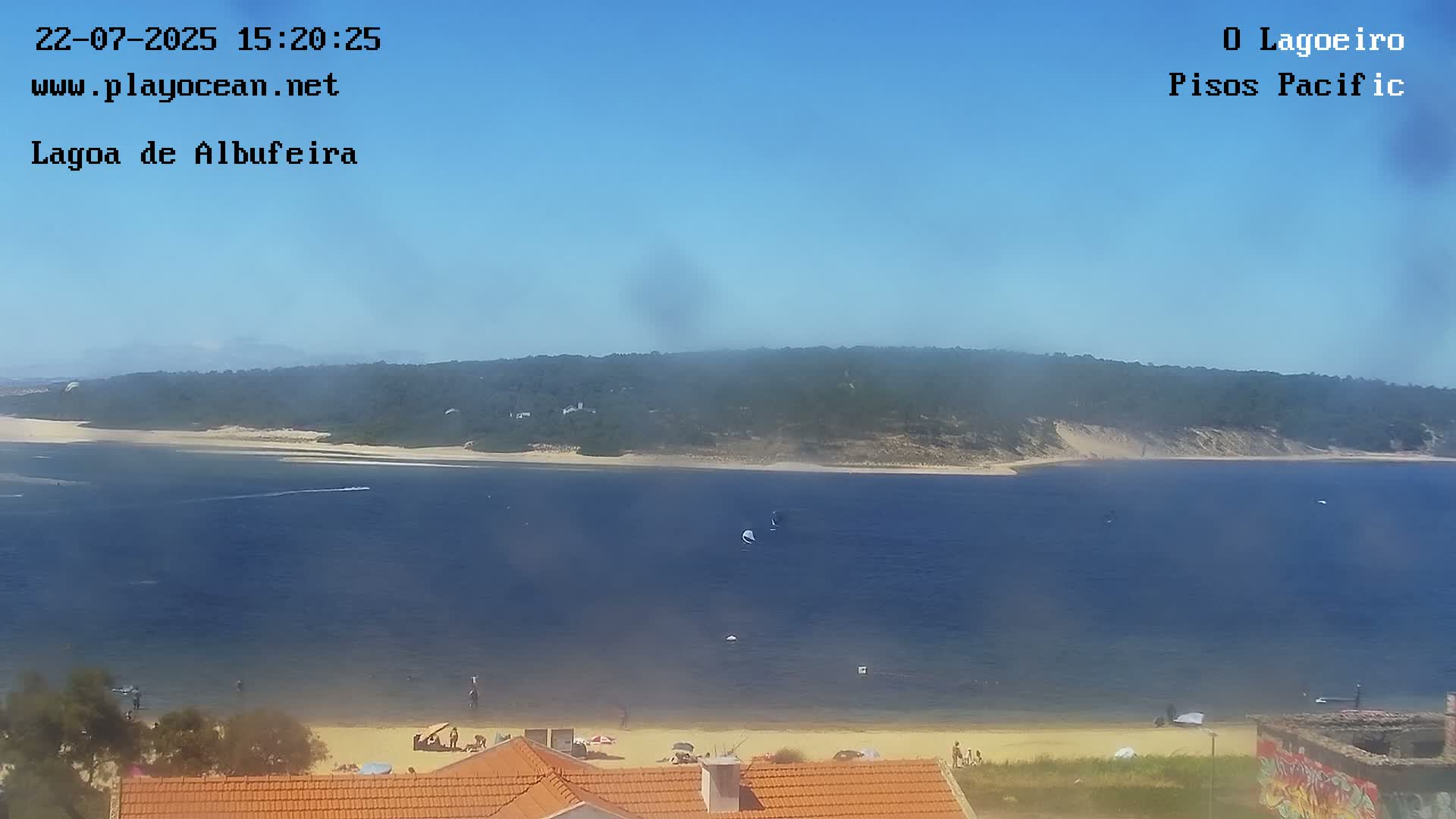 Lagoa de Albufeira Lake Wind Surf Live Cam - Sesimbra, Setubal, Lisbon, Portugal