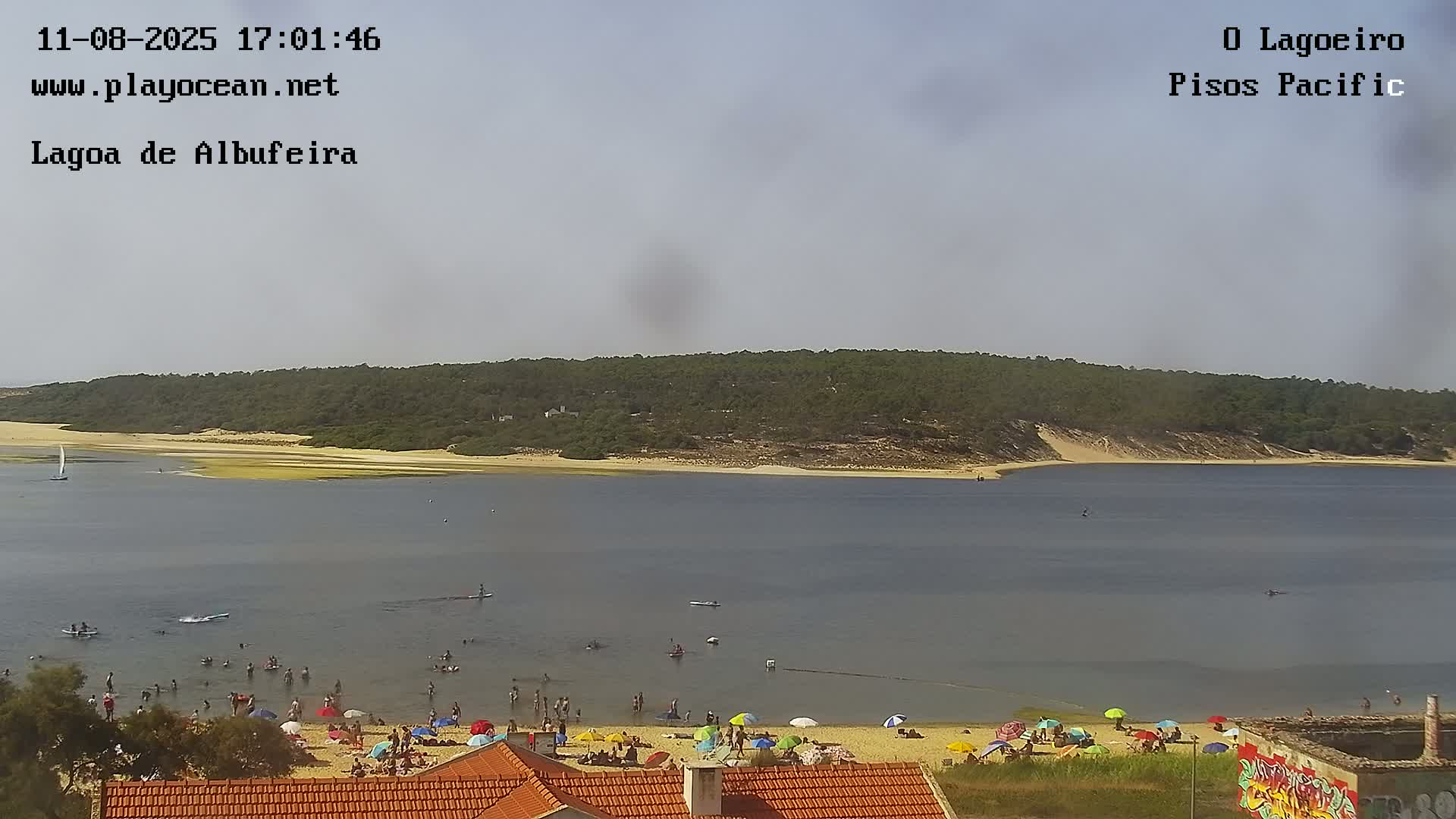 Lagoa de Albufeira Lake Wind Surf Live Cam - Sesimbra, Setubal, Lisbon, Portugal