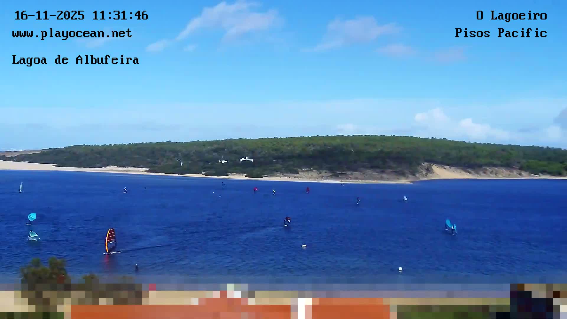 Lagoa de Albufeira Lake Wind Surf Live Cam - Sesimbra, Setubal, Lisbon, Portugal