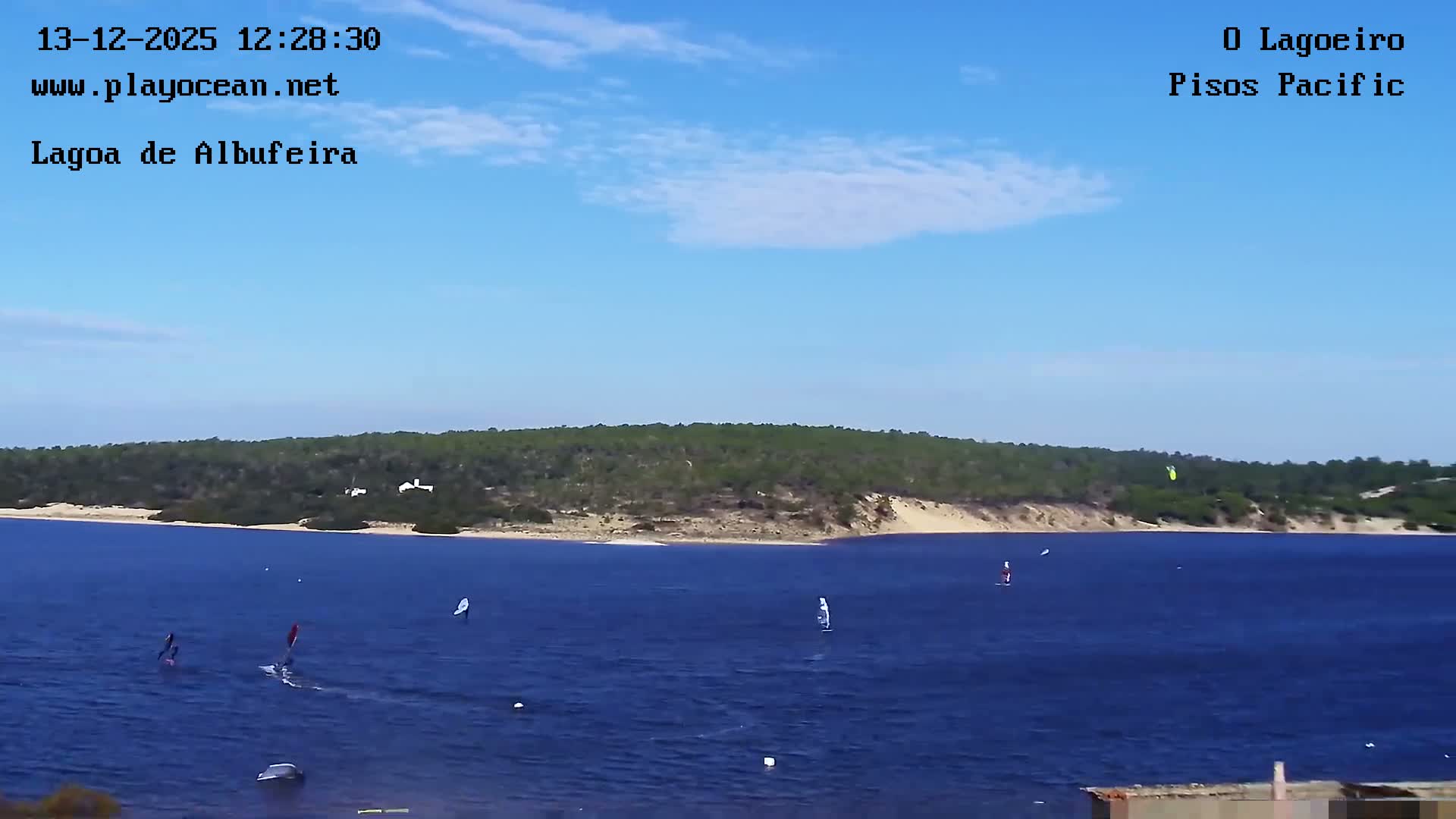 Lagoa de Albufeira Lake Wind Surf Live Cam - Sesimbra, Setubal, Lisbon, Portugal