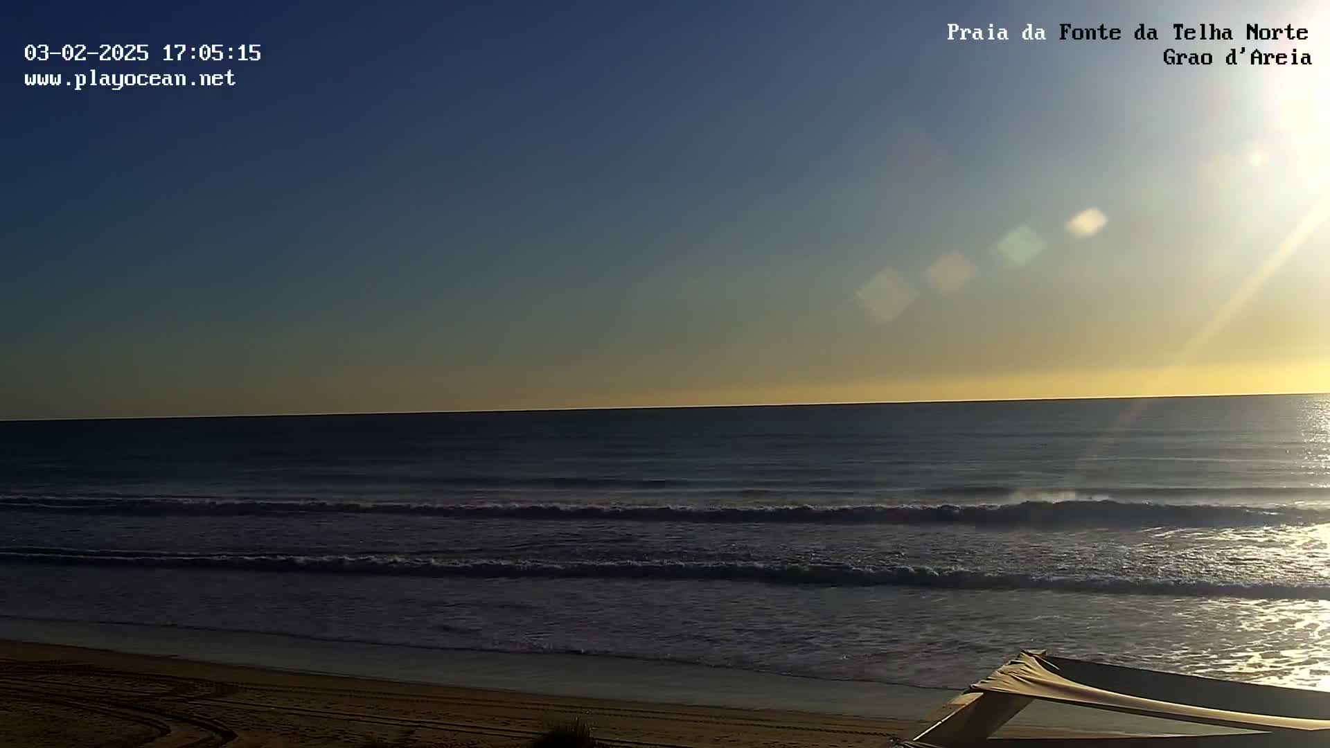 Praia da Fonte da Telha Beach, Costa de Caparica Surf  Live Cam - Almada, Setubal, Portugal