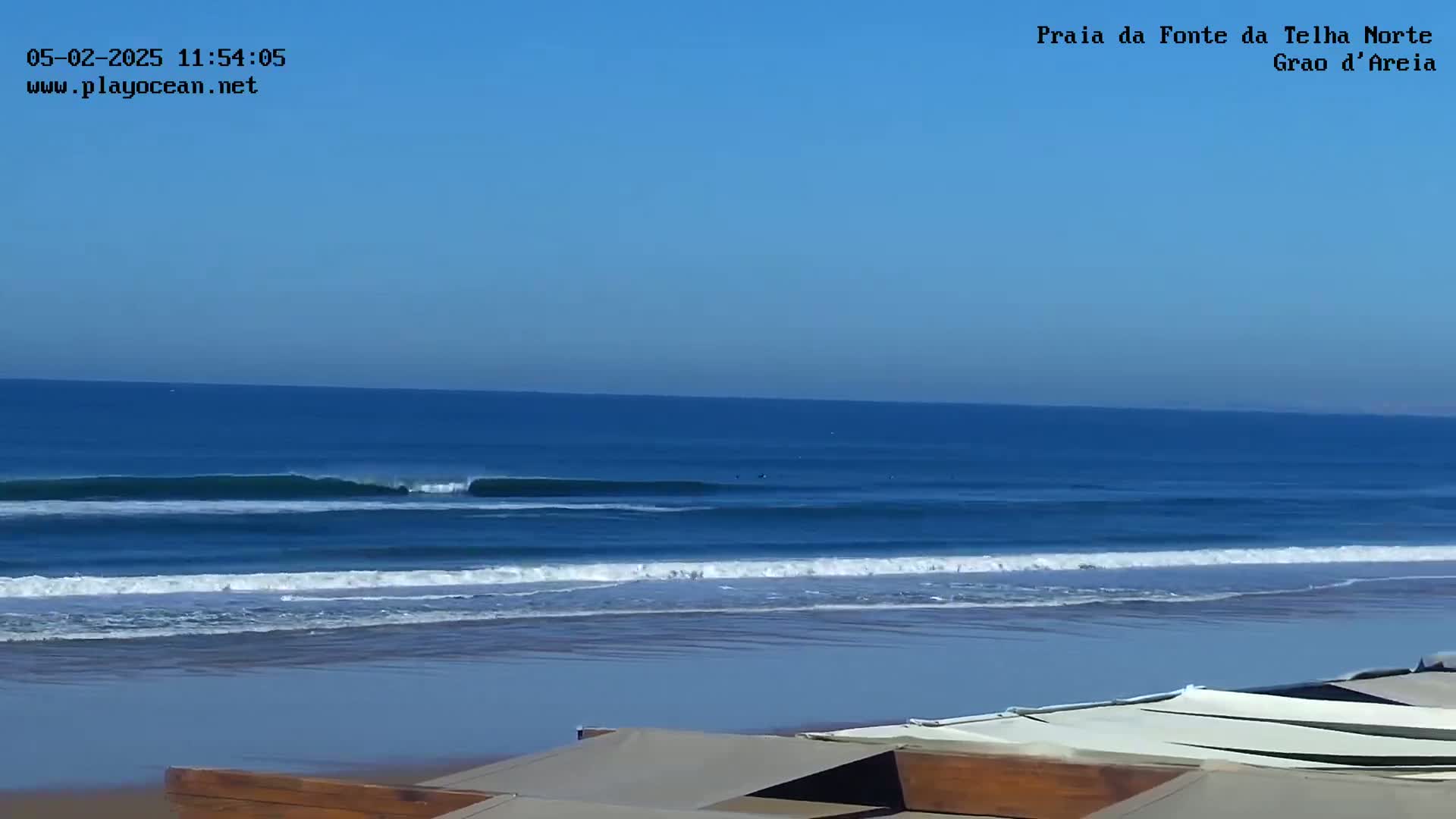 Praia da Fonte da Telha Beach, Costa de Caparica Surf  Live Cam - Almada, Setubal, Portugal