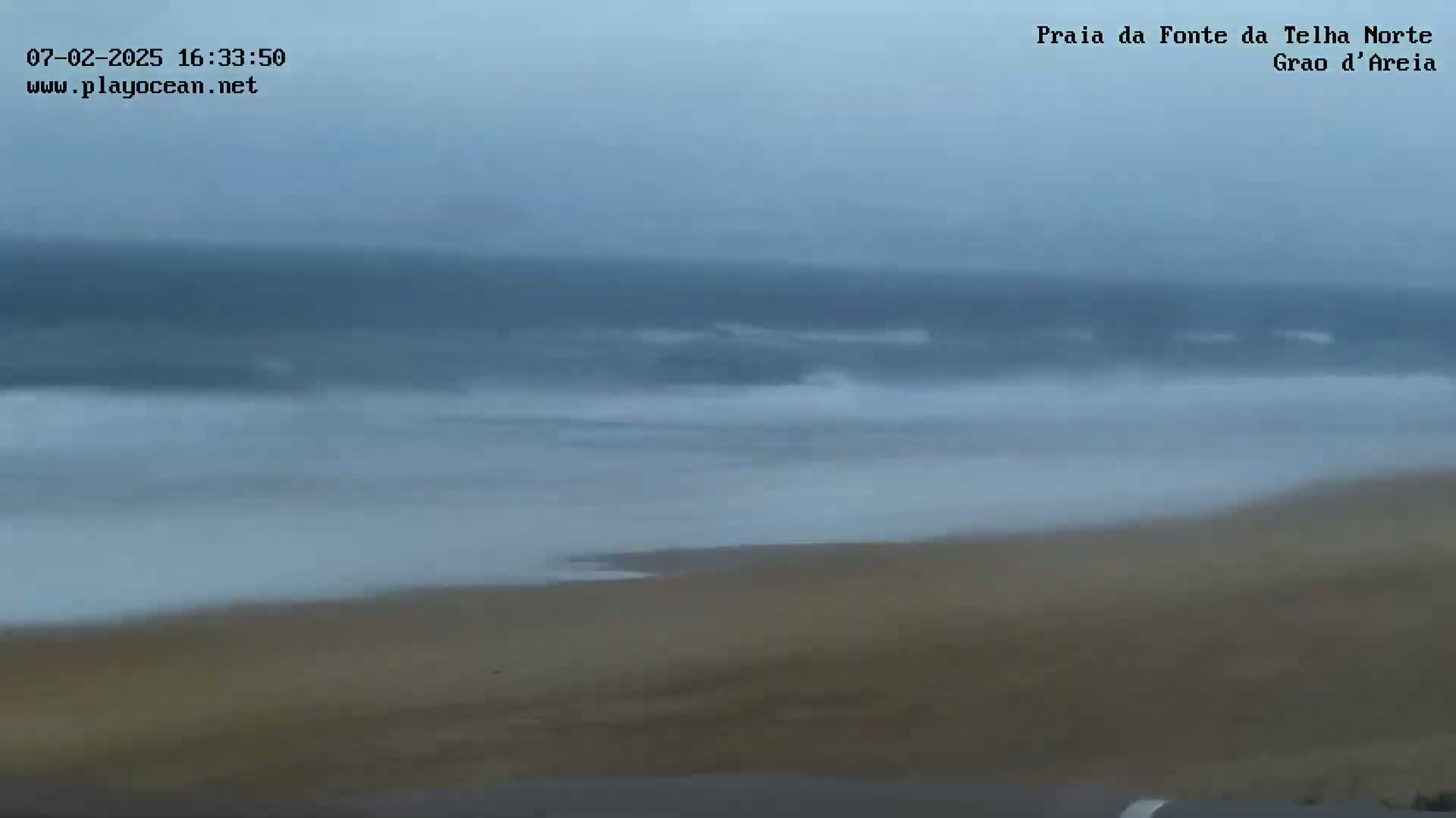 Praia da Fonte da Telha Beach, Costa de Caparica Surf  Live Cam - Almada, Setubal, Portugal