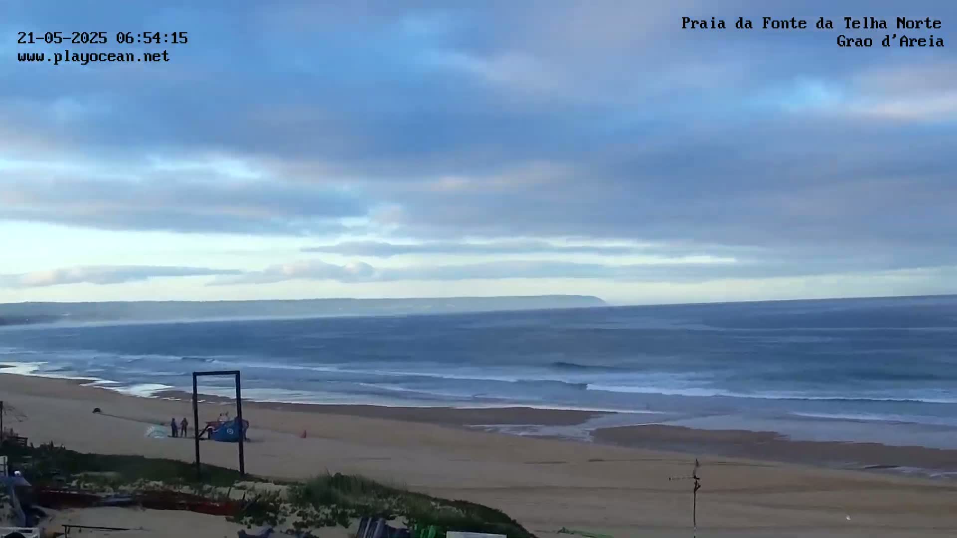 Praia da Fonte da Telha Beach, Costa de Caparica Surf  Live Cam - Almada, Setubal, Lisbon, Portugal
