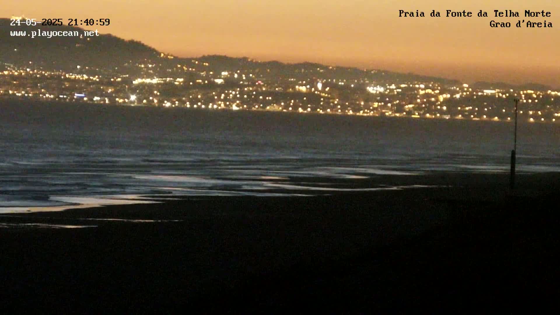 Praia da Fonte da Telha Beach, Costa de Caparica Surf  Live Cam - Almada, Setubal, Lisbon, Portugal
