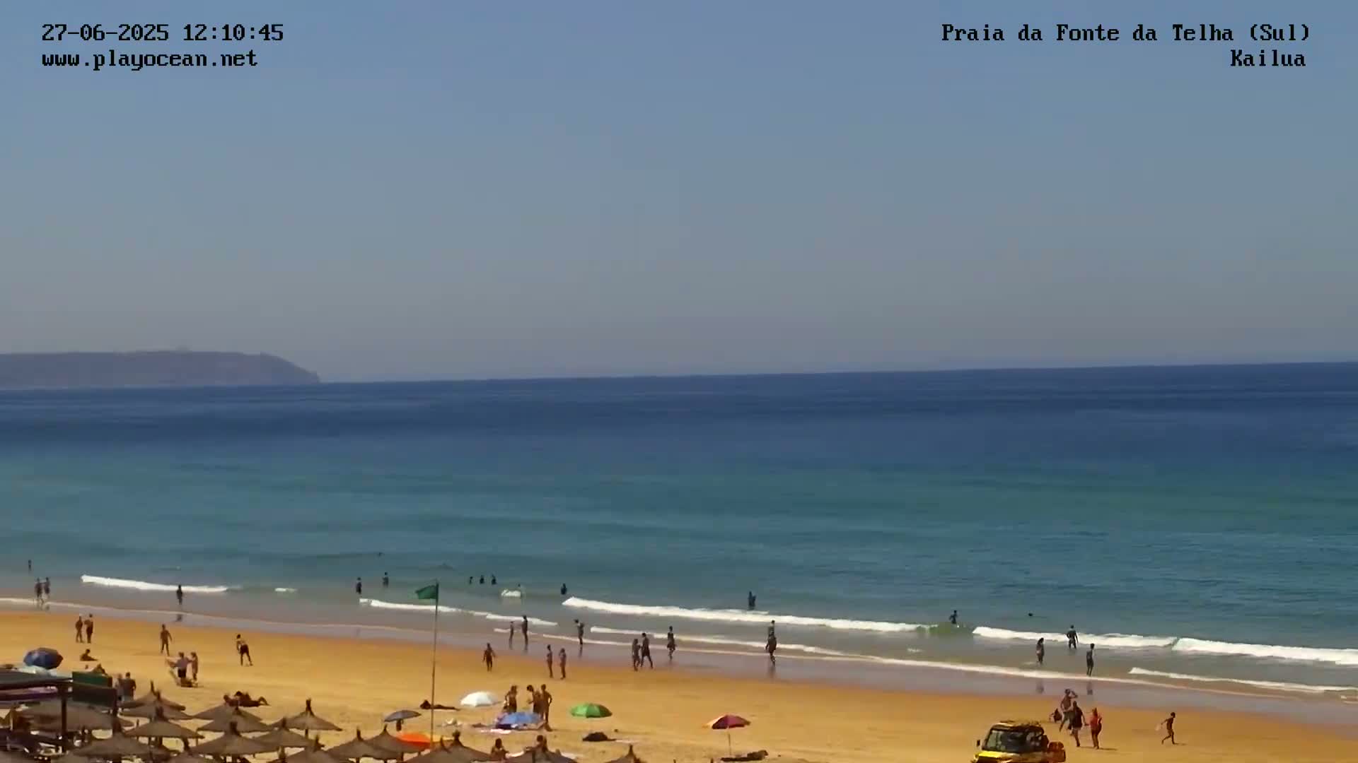 Praia da Fonte da Telha Beach, Costa de Caparica Surf  Live Cam - Almada, Setubal, Lisbon, Portugal