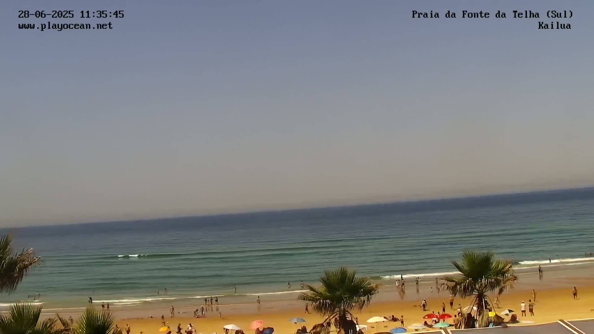 Praia da Fonte da Telha Beach, Costa de Caparica Surf  Live Cam - Almada, Setubal, Lisbon, Portugal