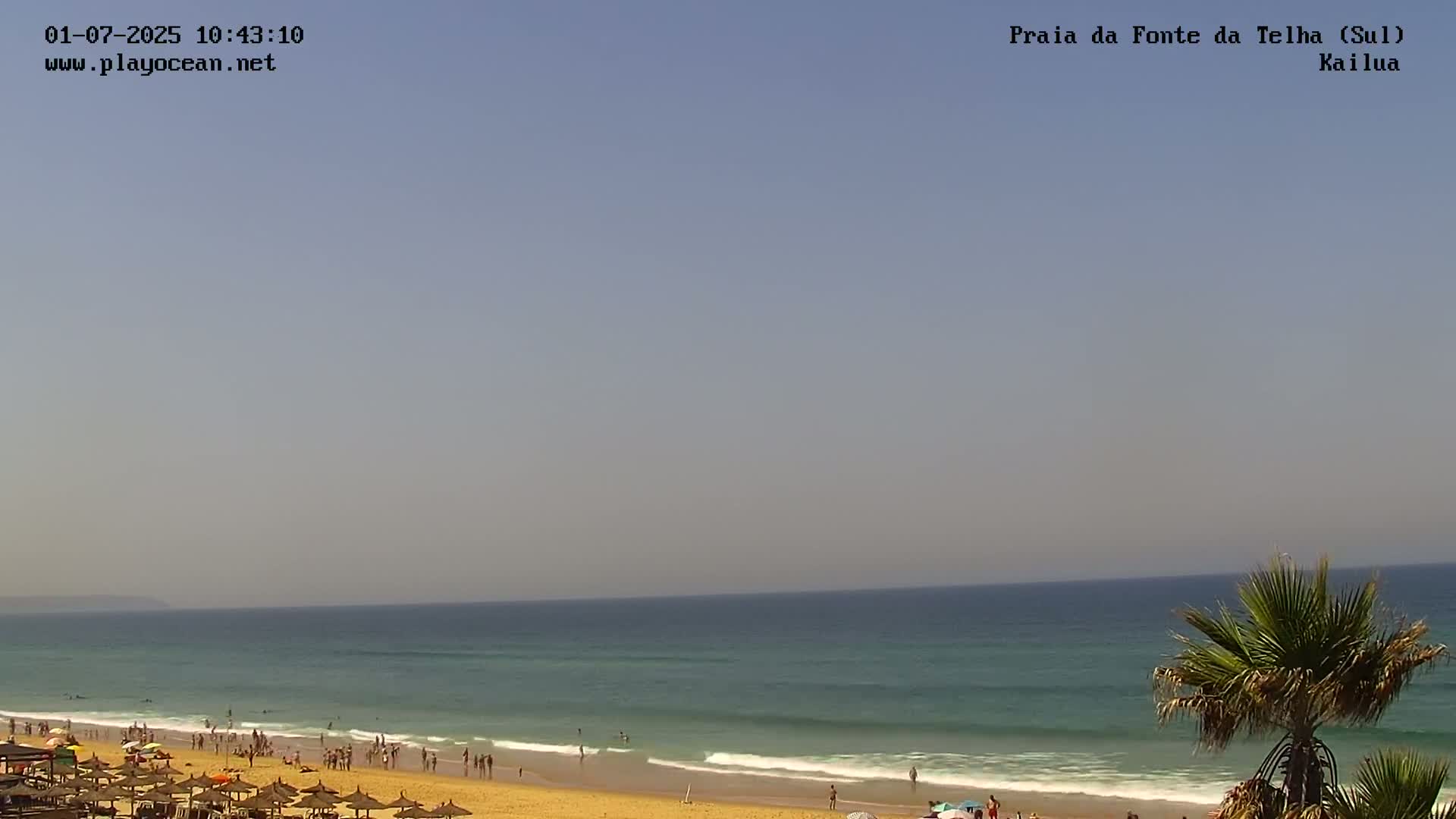 Praia da Fonte da Telha Beach, Costa de Caparica Surf  Live Cam - Almada, Setubal, Lisbon, Portugal