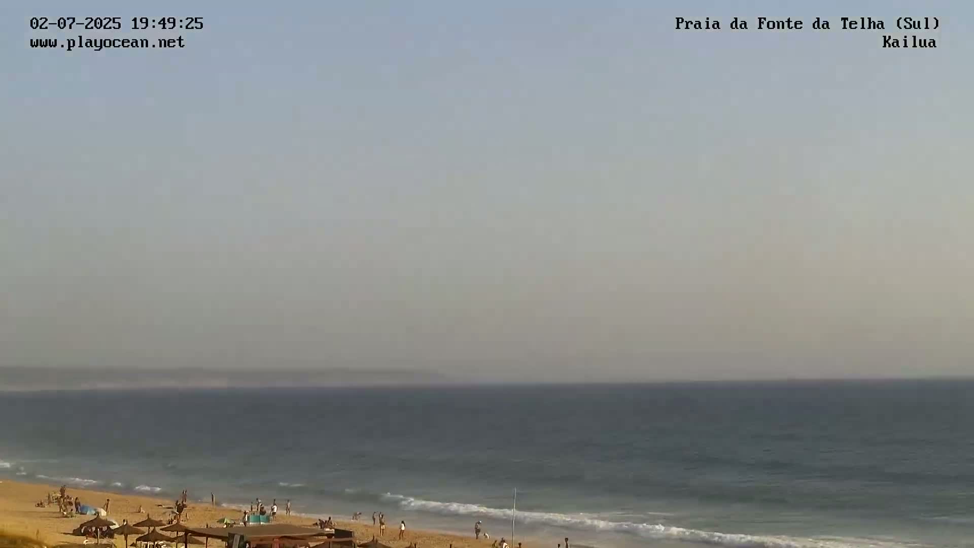 Praia da Fonte da Telha Beach, Costa de Caparica Surf  Live Cam - Almada, Setubal, Lisbon, Portugal
