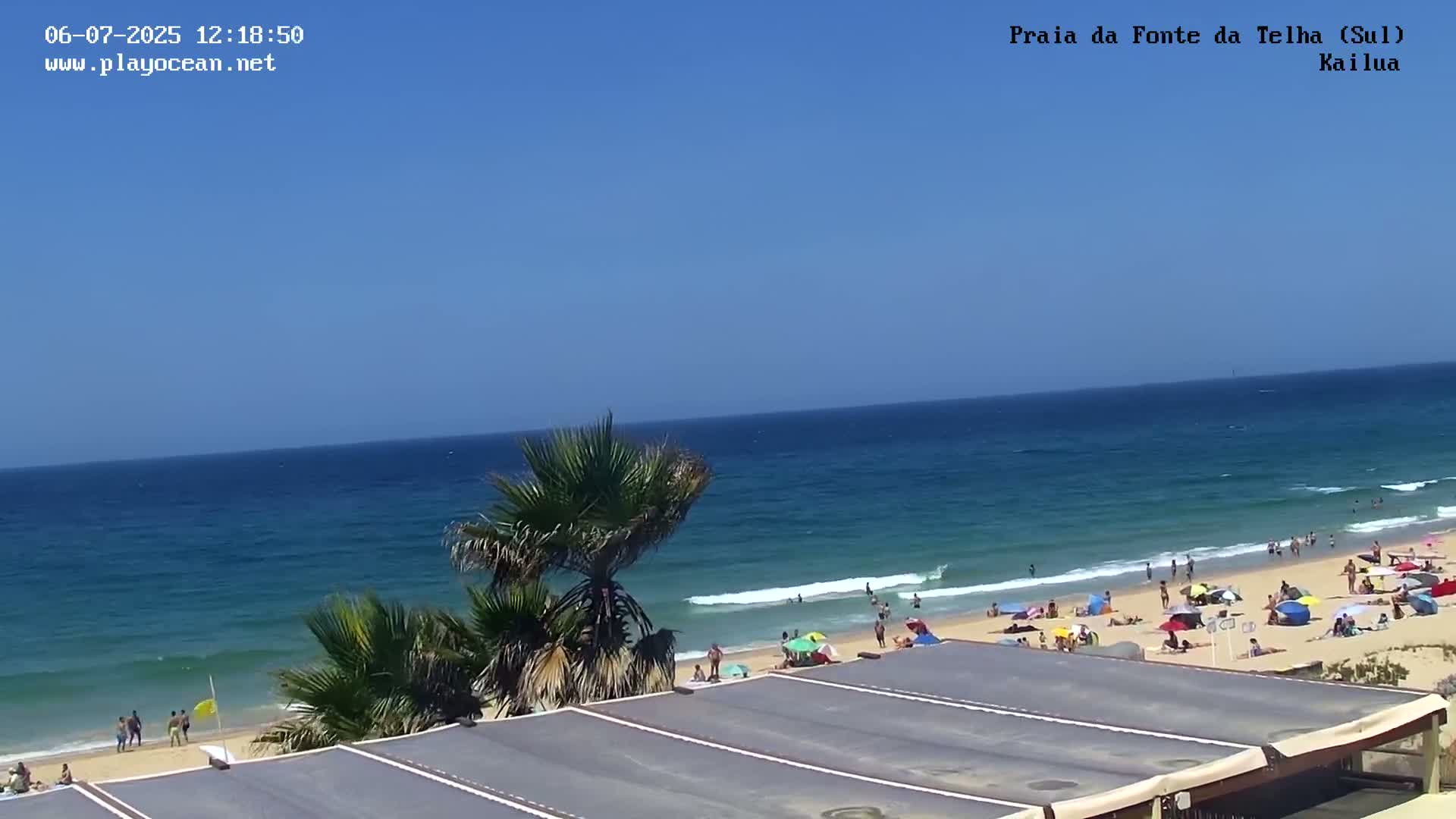 Praia da Fonte da Telha Beach, Costa de Caparica Surf  Live Cam - Almada, Setubal, Lisbon, Portugal
