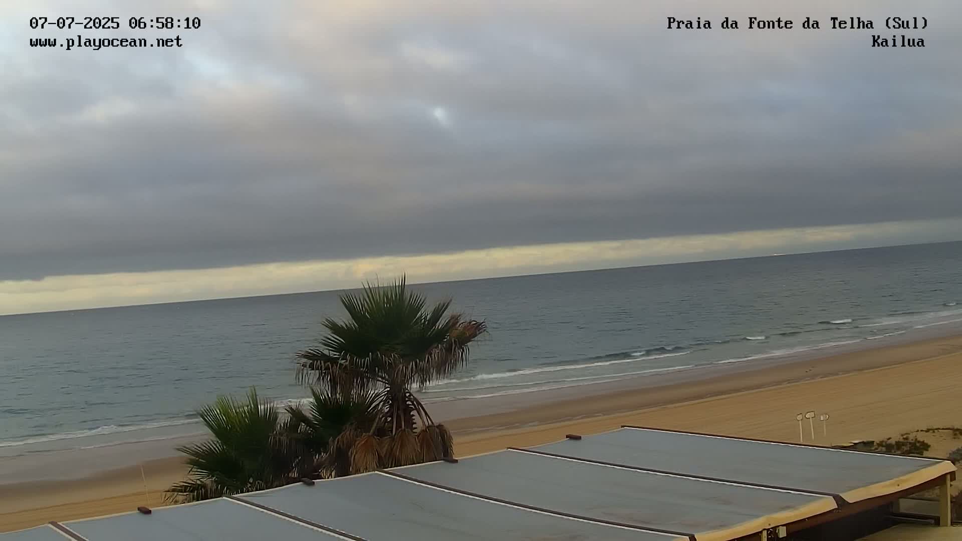 Praia da Fonte da Telha Beach, Costa de Caparica Surf  Live Cam - Almada, Setubal, Lisbon, Portugal