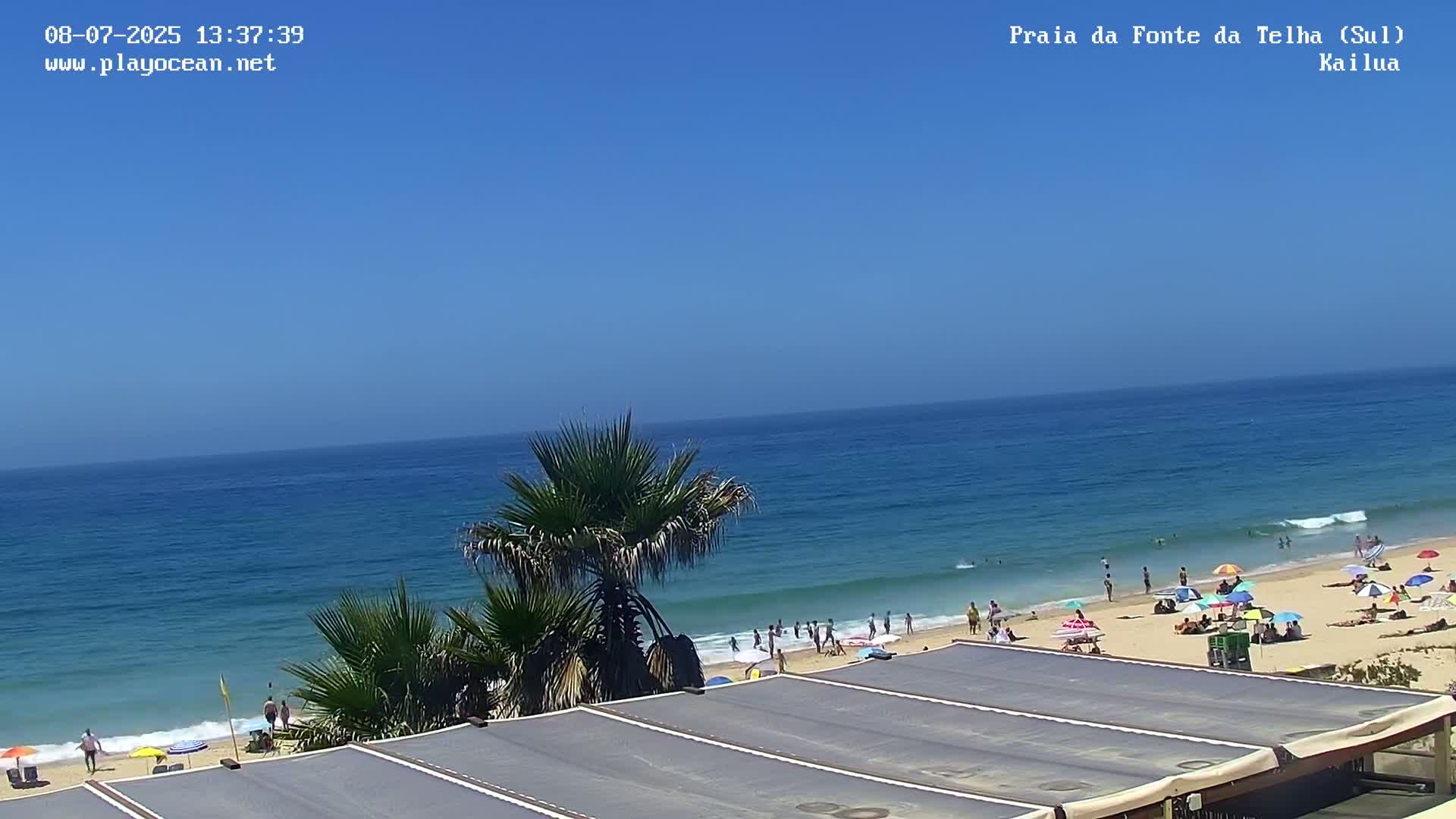 Praia da Fonte da Telha Beach, Costa de Caparica Surf  Live Cam - Almada, Setubal, Lisbon, Portugal
