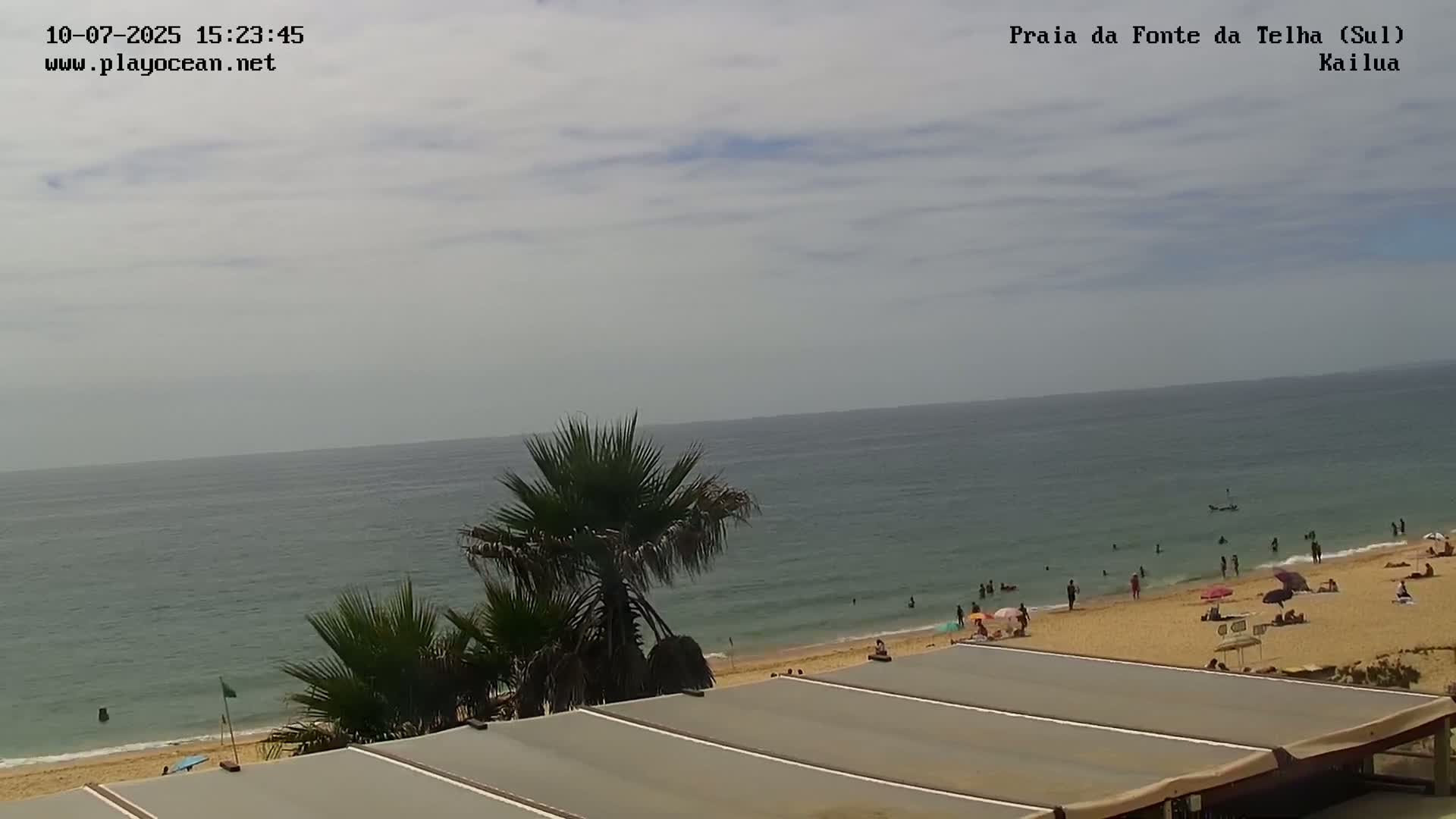 Praia da Fonte da Telha Beach, Costa de Caparica Surf  Live Cam - Almada, Setubal, Lisbon, Portugal