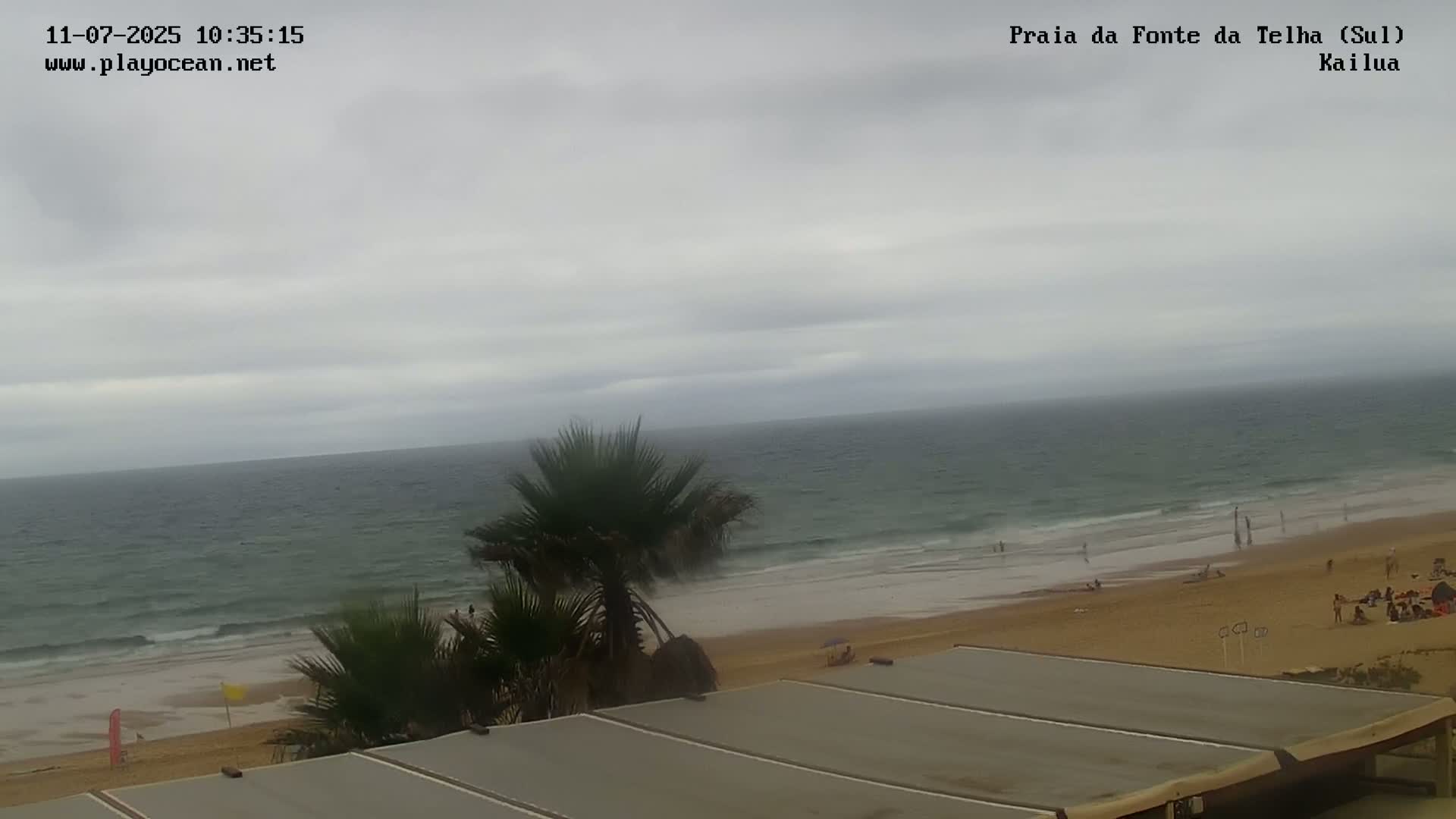 Praia da Fonte da Telha Beach, Costa de Caparica Surf  Live Cam - Almada, Setubal, Lisbon, Portugal