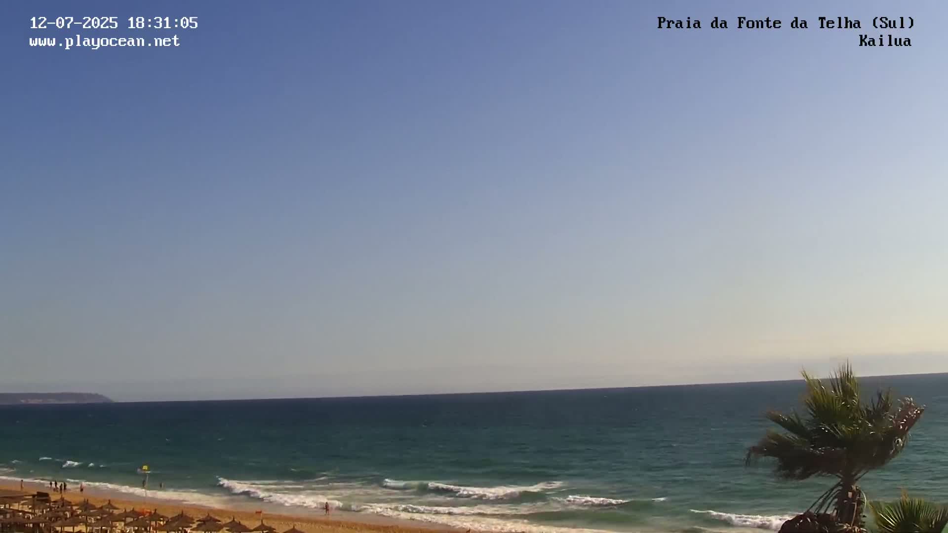 Praia da Fonte da Telha Beach, Costa de Caparica Surf  Live Cam - Almada, Setubal, Lisbon, Portugal
