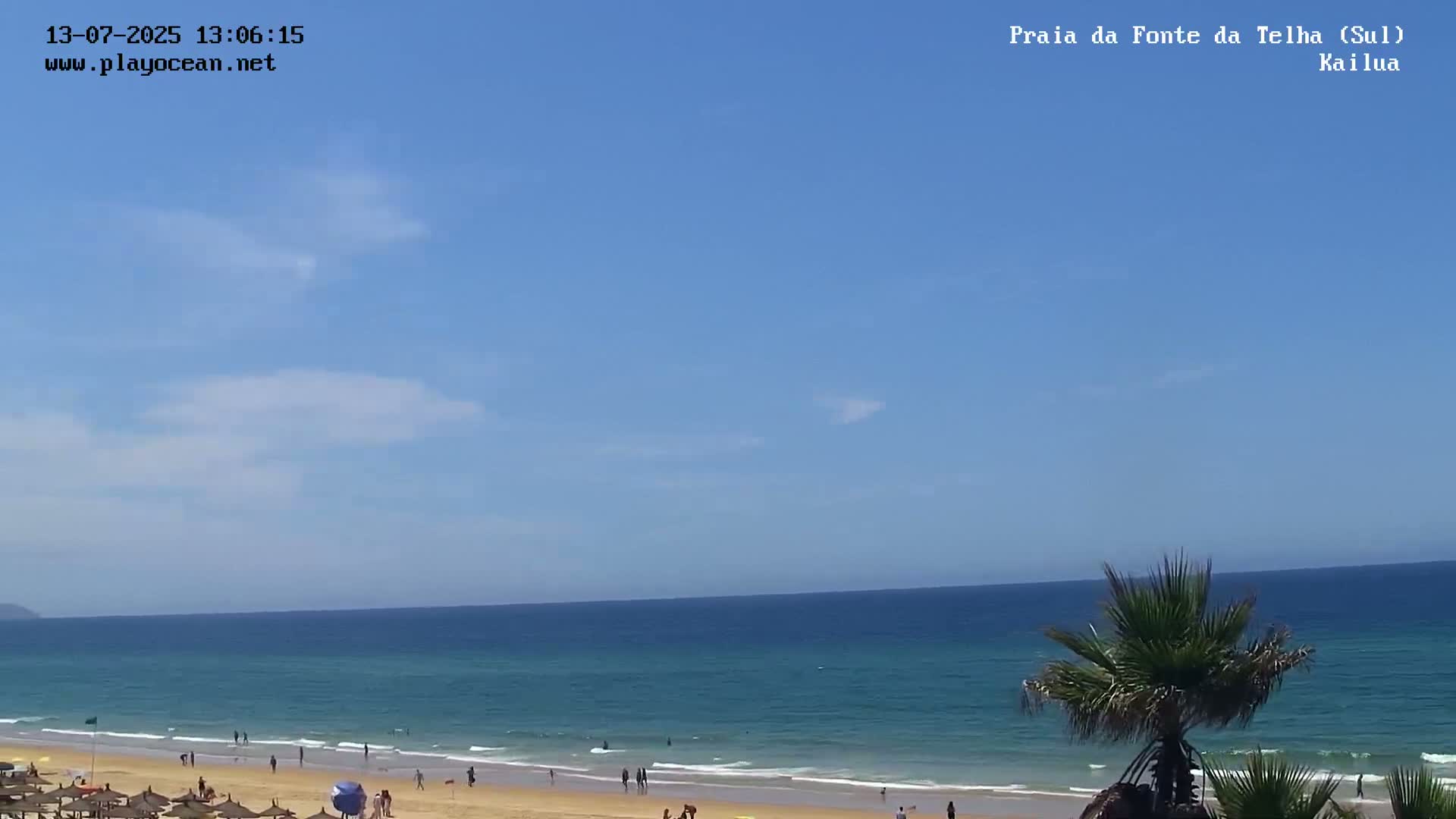 Praia da Fonte da Telha Beach, Costa de Caparica Surf  Live Cam - Almada, Setubal, Lisbon, Portugal