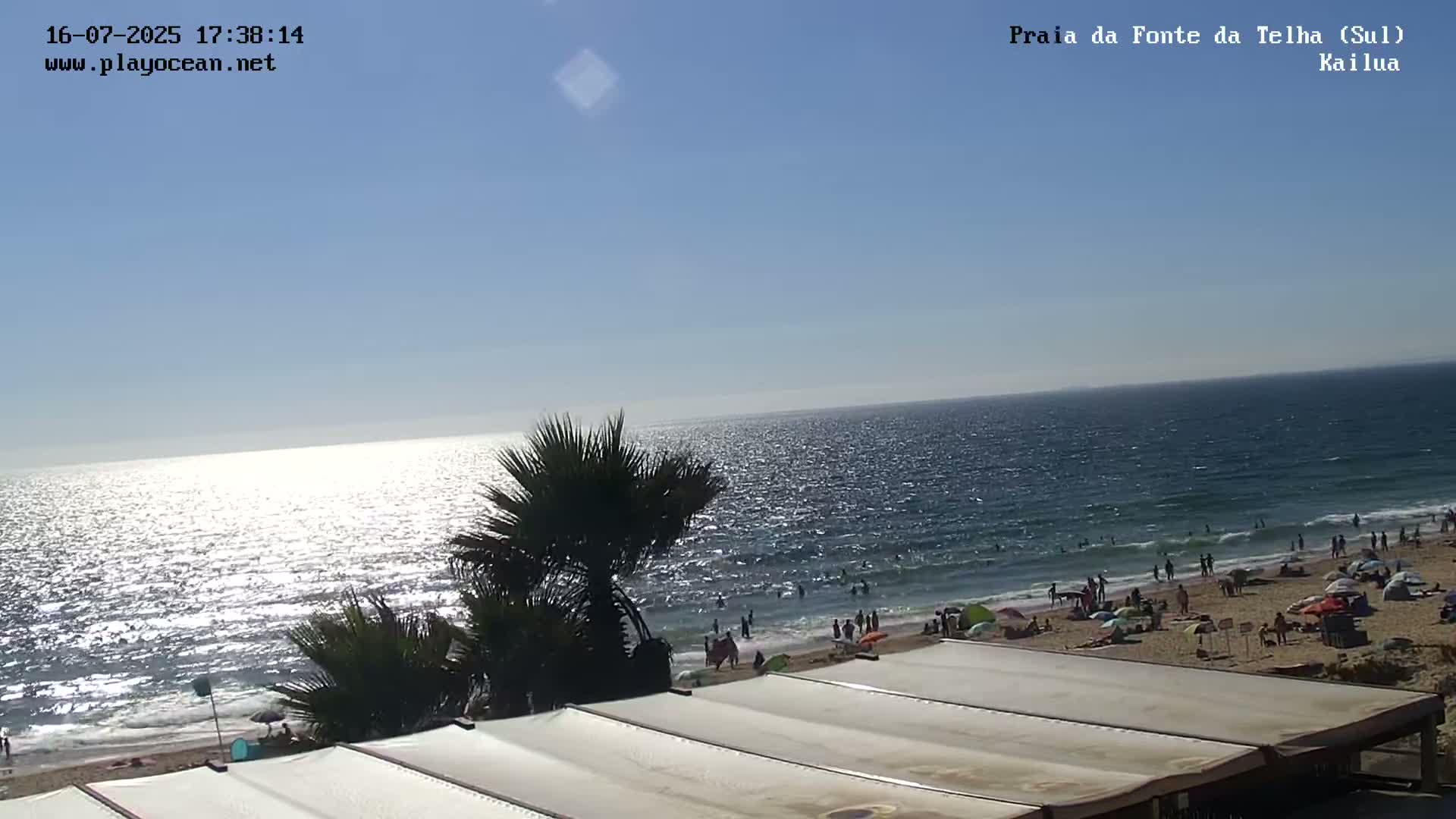 Praia da Fonte da Telha Beach, Costa de Caparica Surf  Live Cam - Almada, Setubal, Lisbon, Portugal