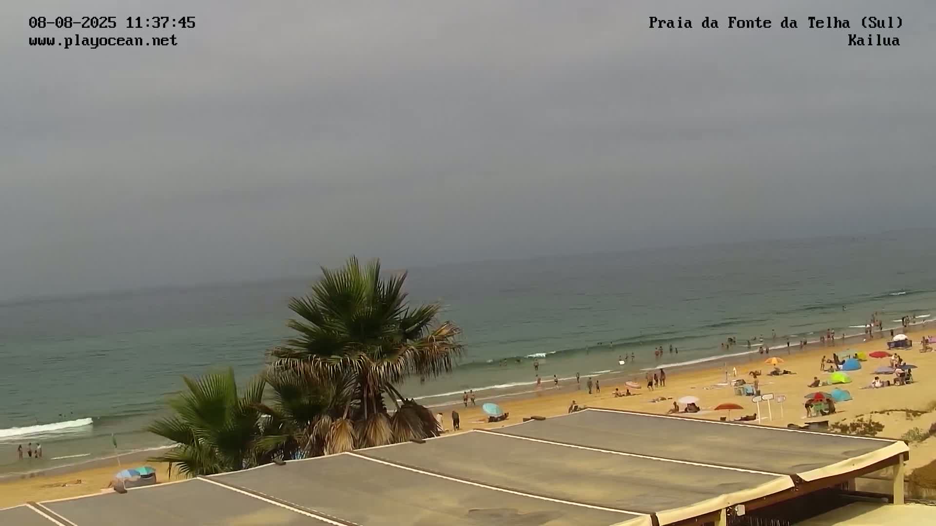 Praia da Fonte da Telha Beach, Costa de Caparica Surf  Live Cam - Almada, Setubal, Lisbon, Portugal