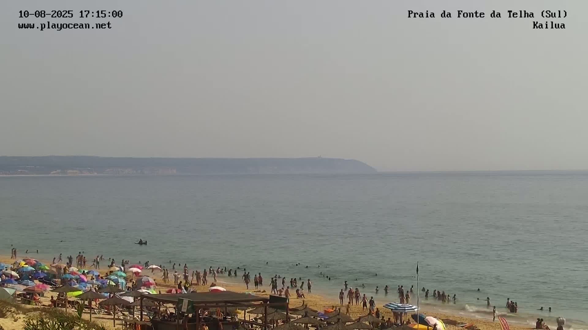 Praia da Fonte da Telha Beach, Costa de Caparica Surf  Live Cam - Almada, Setubal, Lisbon, Portugal
