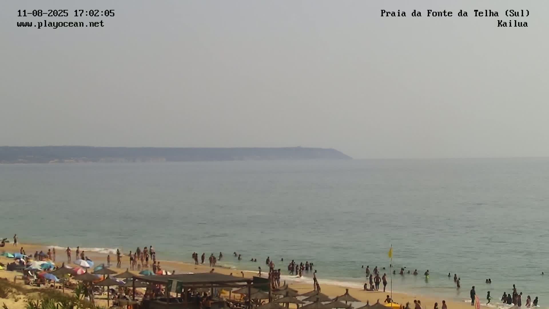 Praia da Fonte da Telha Beach, Costa de Caparica Surf  Live Cam - Almada, Setubal, Lisbon, Portugal