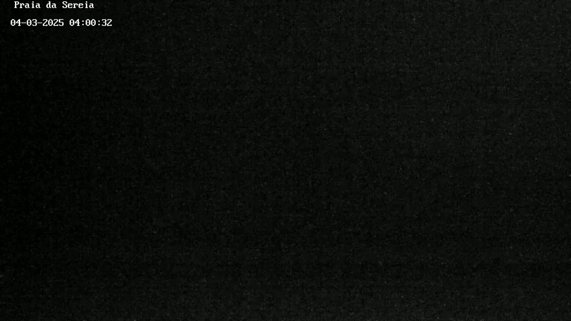 The image is a completely black, grainy surface.