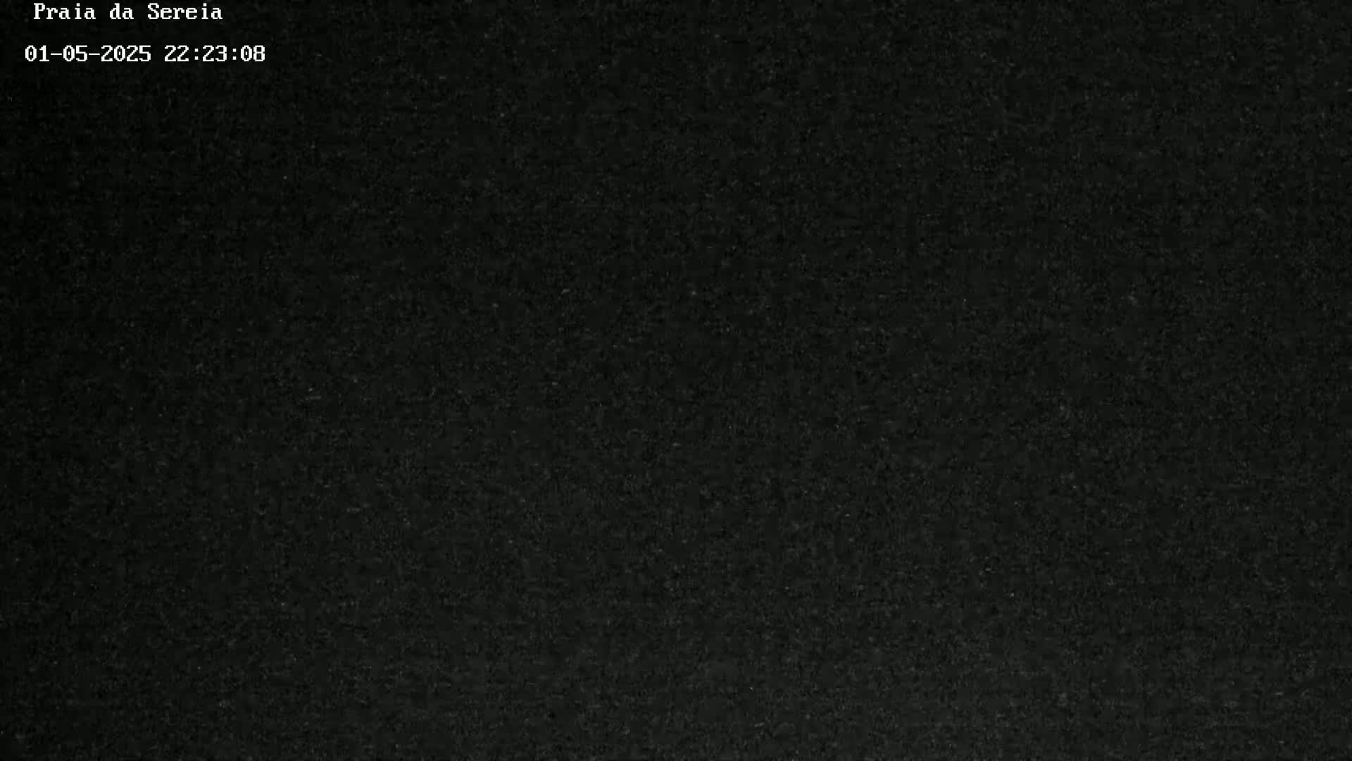 The image shows a completely dark, grainy surface.