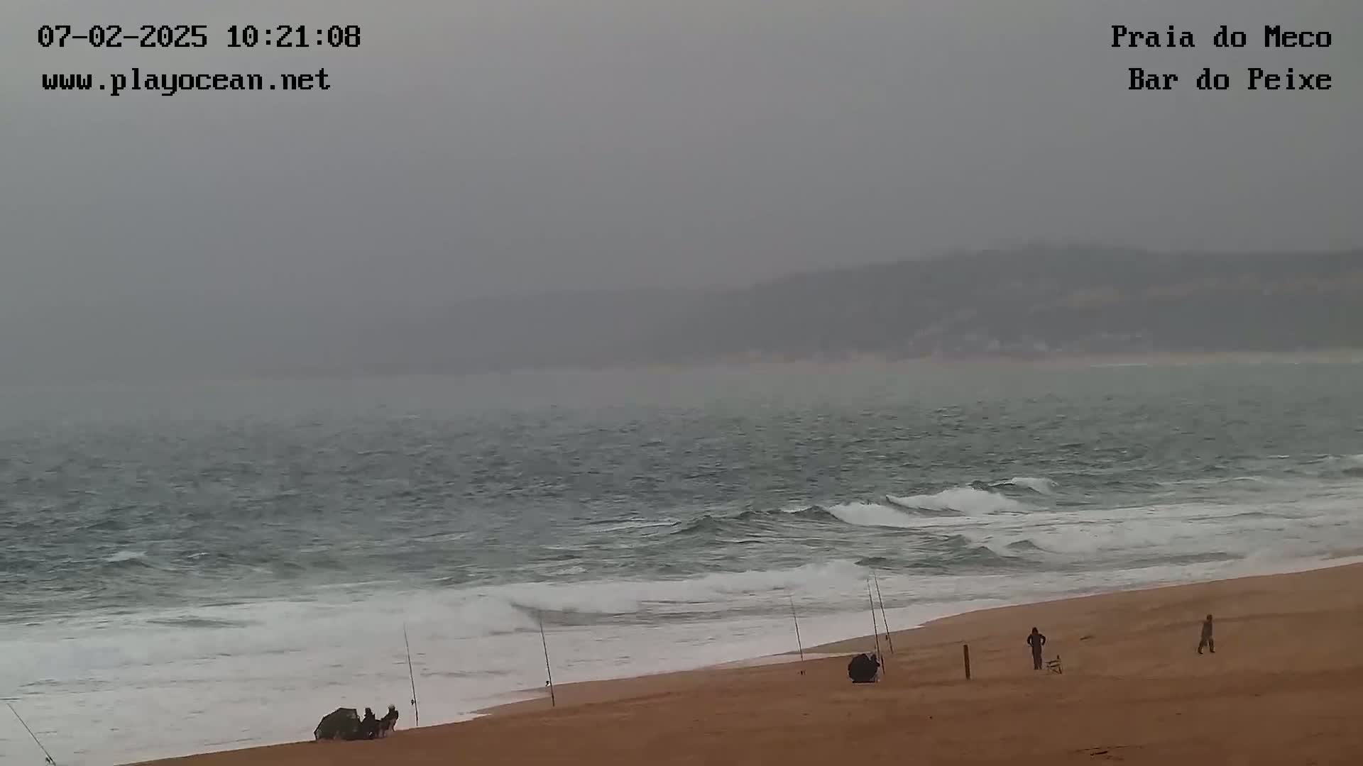 Praia do Meco Beach , Moinho de Baixo Live Cam  - Sesimbra,  Setubal, Portugal