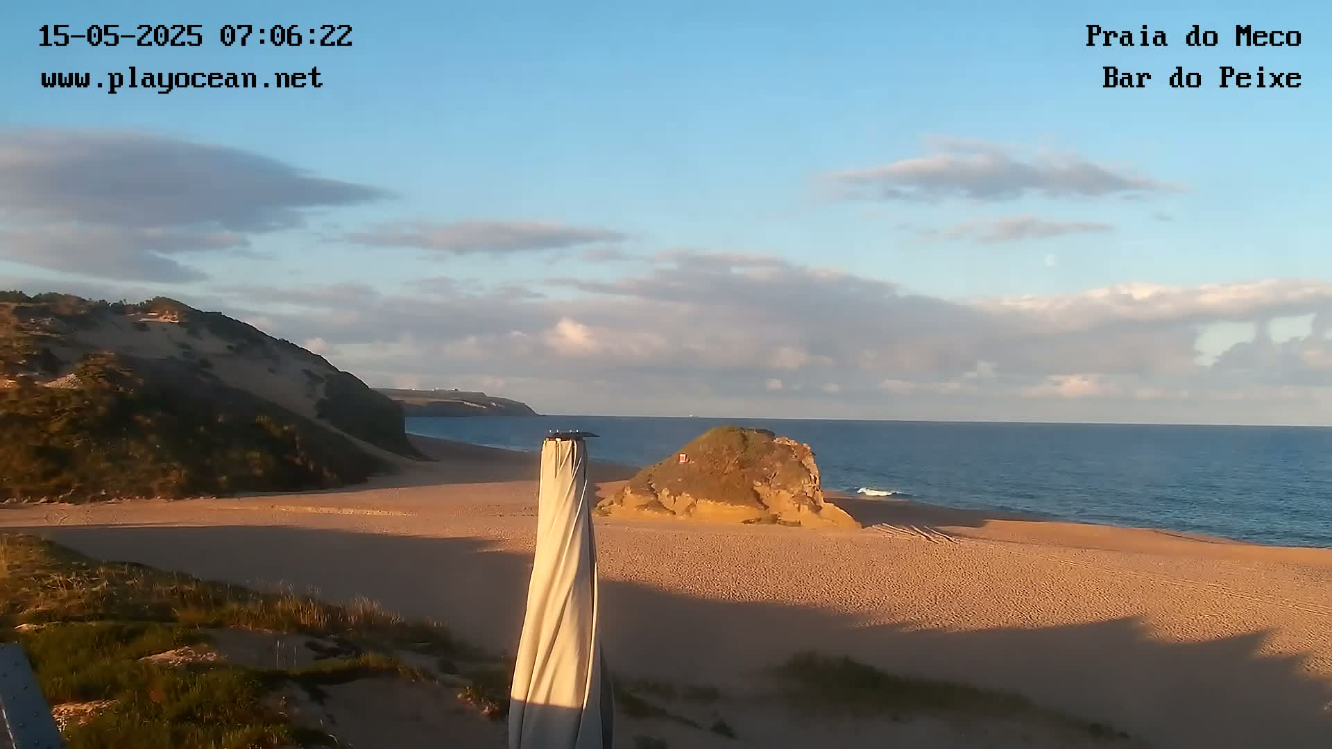 Praia do Meco Beach , Moinho de Baixo Live Cam  - Sesimbra,  Setubal, Lisbon, Portugal