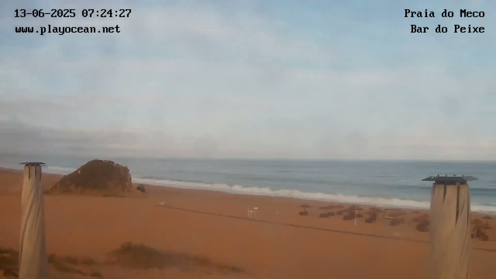 Praia do Meco Beach , Moinho de Baixo Live Cam  - Sesimbra,  Setubal, Portugal