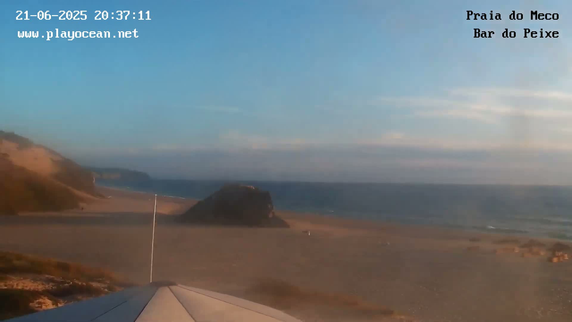 Praia do Meco Beach , Moinho de Baixo Live Cam  - Sesimbra,  Setubal, Lisbon, Portugal