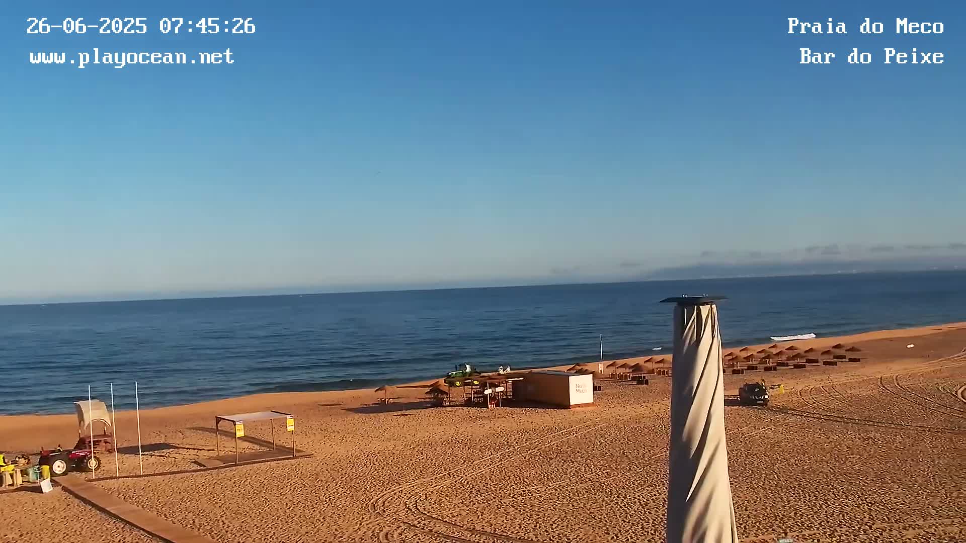 Praia do Meco Beach , Moinho de Baixo Live Cam  - Sesimbra,  Setubal, Lisbon, Portugal