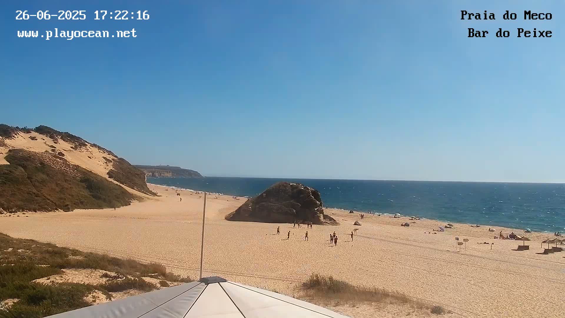Praia do Meco Beach , Moinho de Baixo Live Cam  - Sesimbra,  Setubal, Lisbon, Portugal