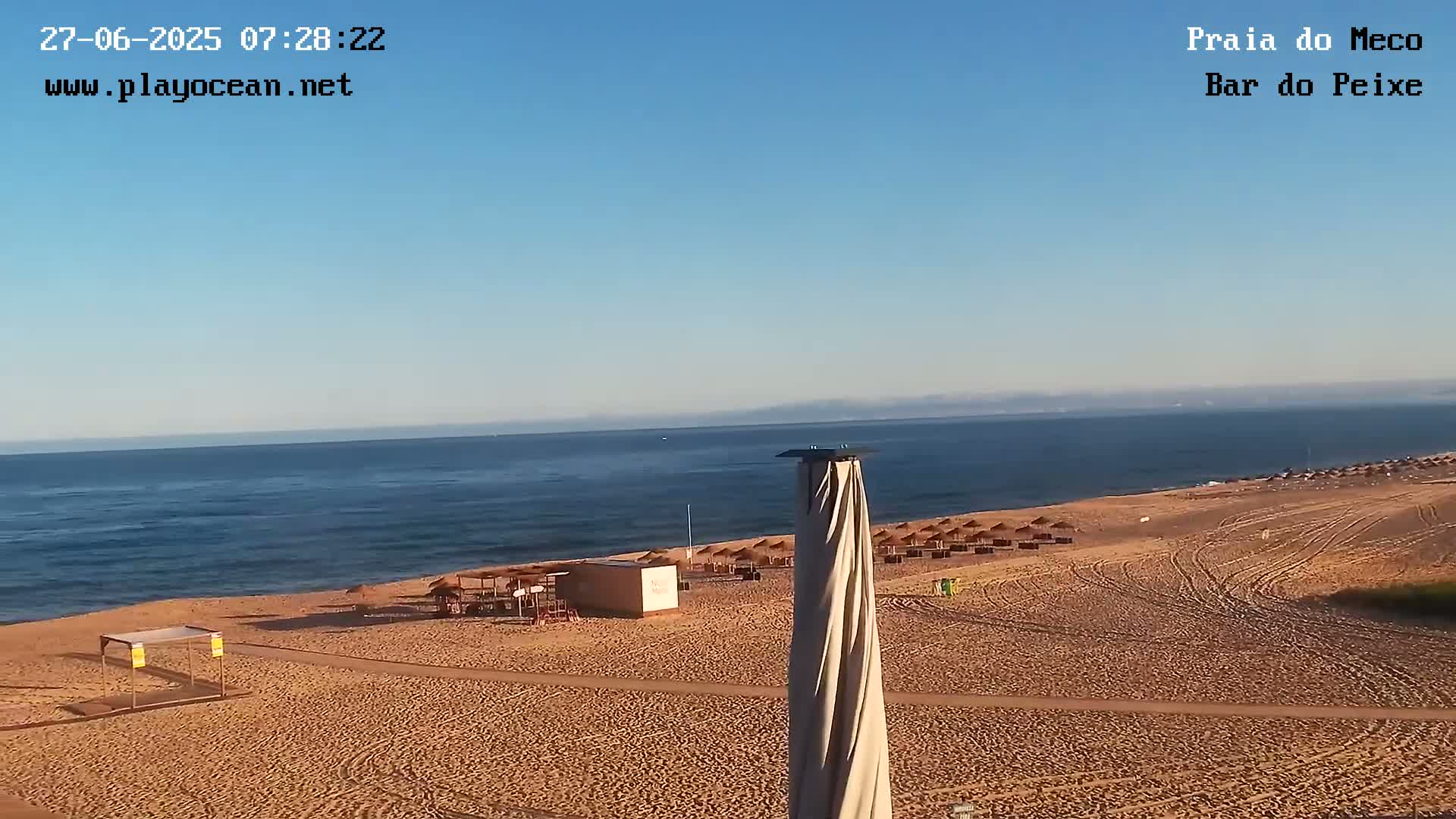 Praia do Meco Beach , Moinho de Baixo Live Cam  - Sesimbra,  Setubal, Lisbon, Portugal