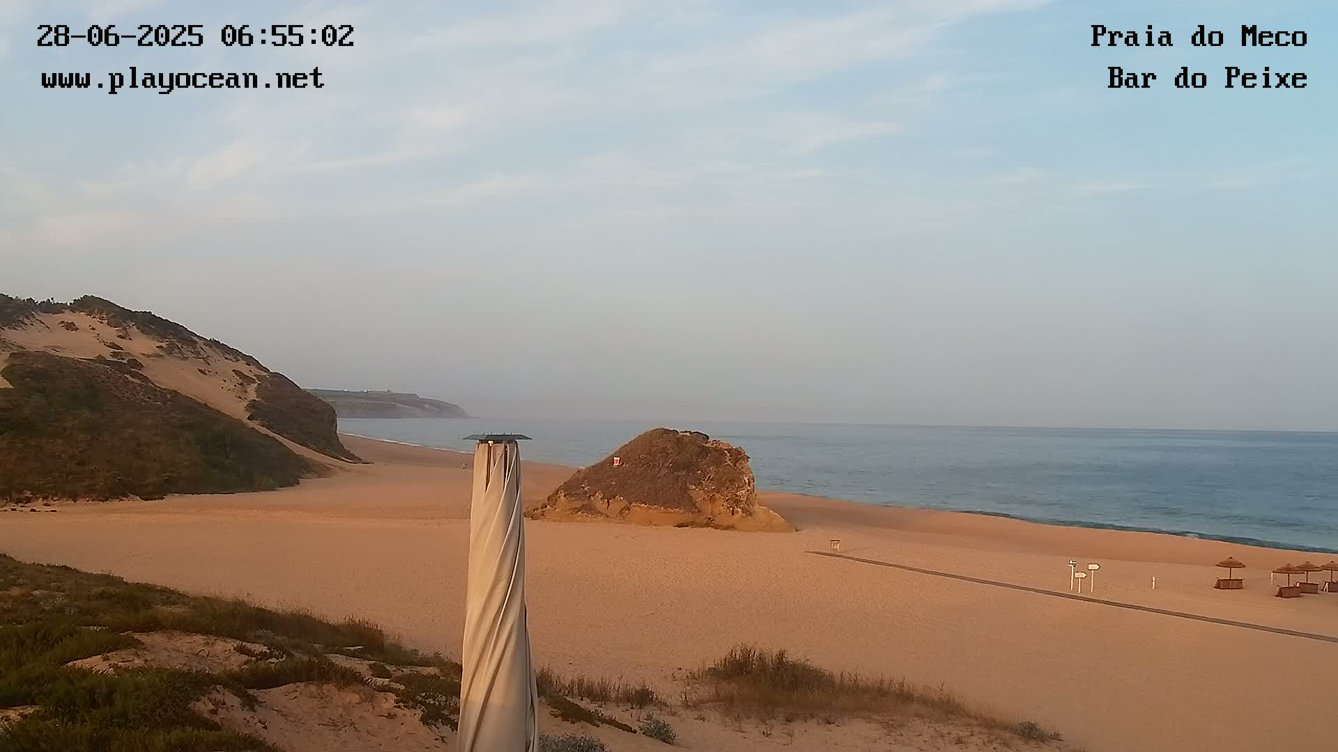Praia do Meco Beach , Moinho de Baixo Live Cam  - Sesimbra,  Setubal, Lisbon, Portugal