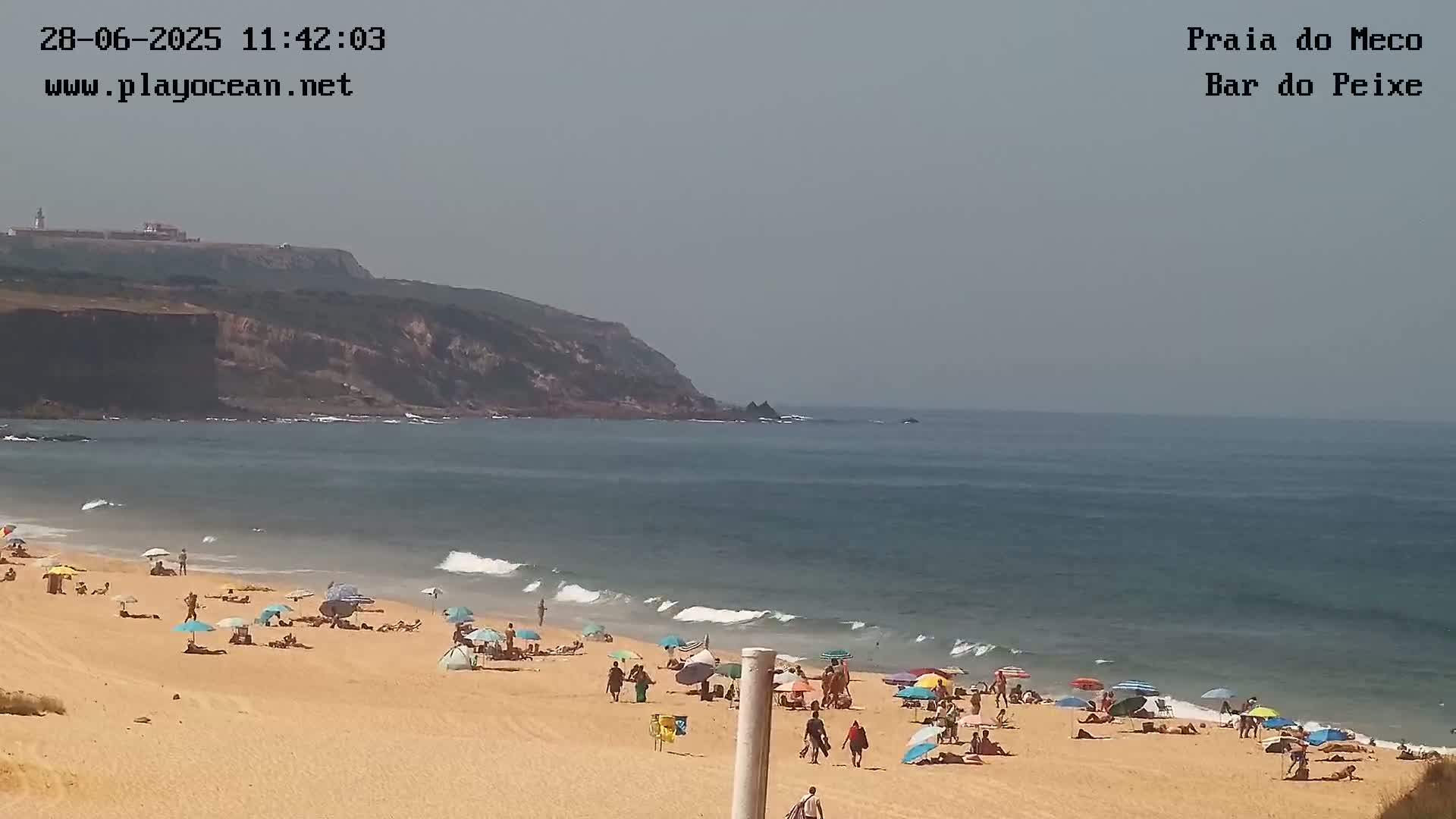 Praia do Meco Beach , Moinho de Baixo Live Cam  - Sesimbra,  Setubal, Lisbon, Portugal