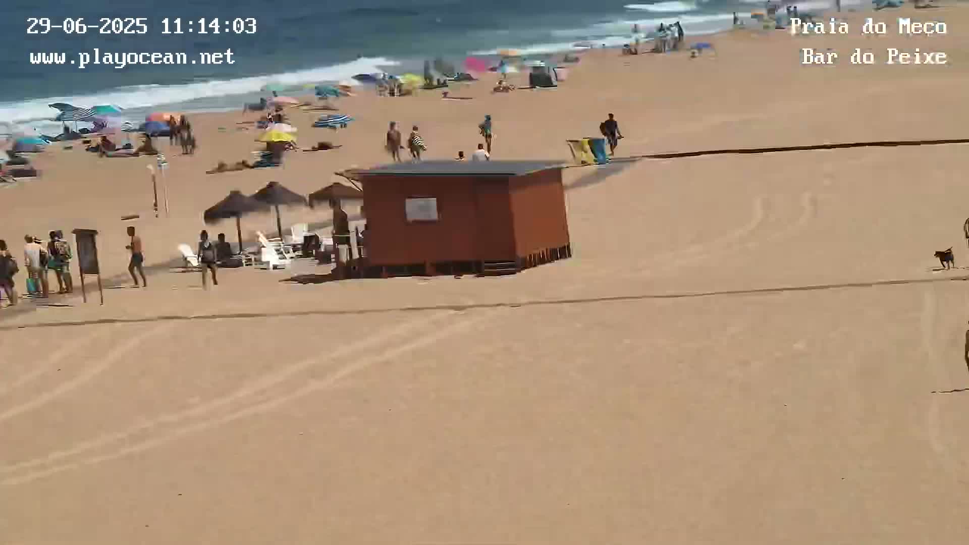 Praia do Meco Beach , Moinho de Baixo Live Cam  - Sesimbra,  Setubal, Lisbon, Portugal