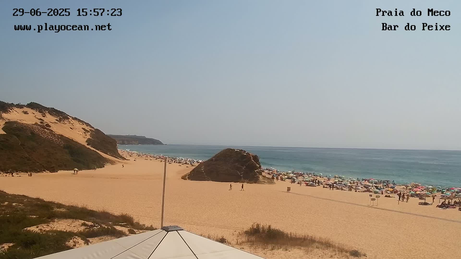 Praia do Meco Beach , Moinho de Baixo Live Cam  - Sesimbra,  Setubal, Lisbon, Portugal