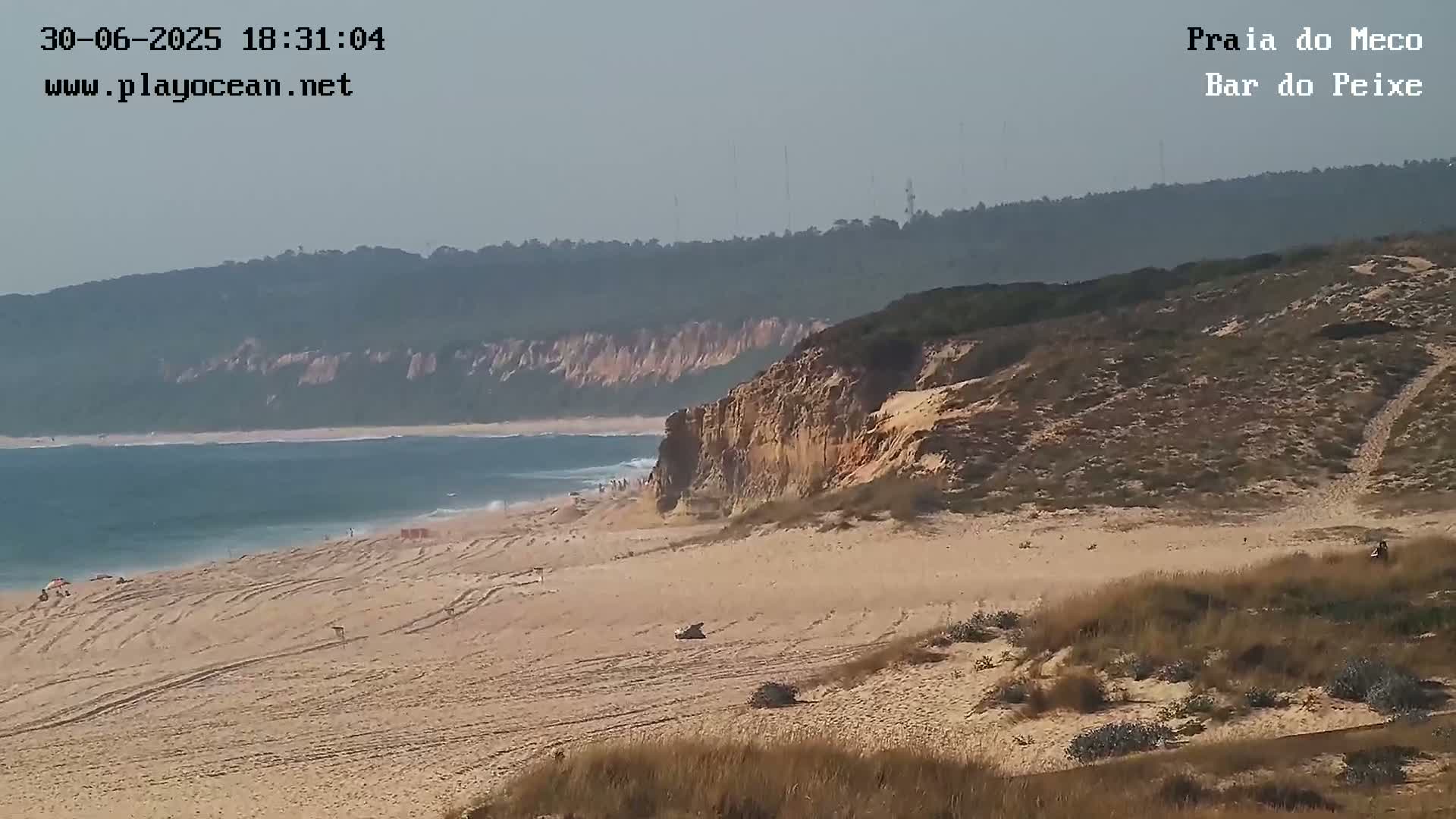 Praia do Meco Beach , Moinho de Baixo Live Cam  - Sesimbra,  Setubal, Lisbon, Portugal
