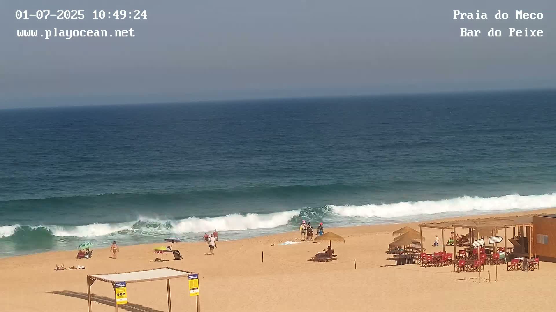 Praia do Meco Beach , Moinho de Baixo Live Cam  - Sesimbra,  Setubal, Lisbon, Portugal