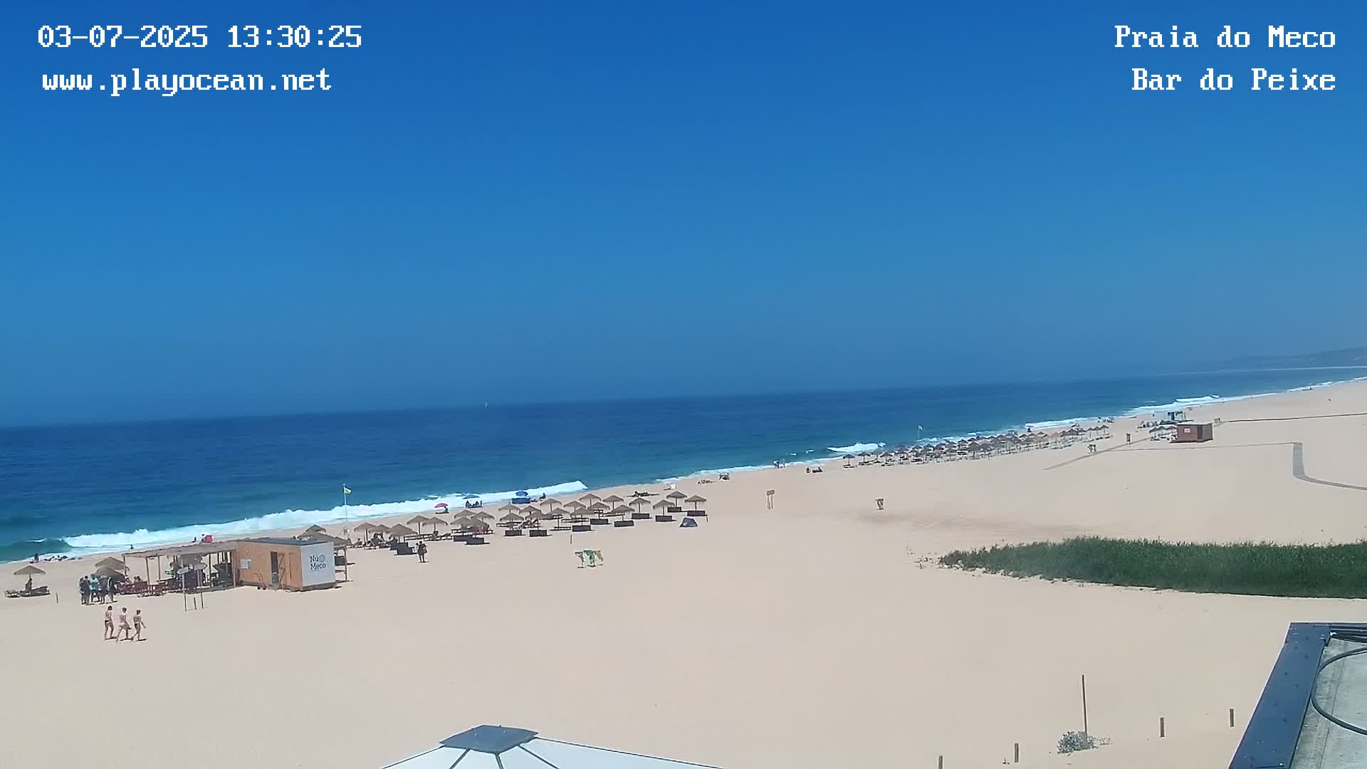 Praia do Meco Beach , Moinho de Baixo Live Cam  - Sesimbra,  Setubal, Lisbon, Portugal